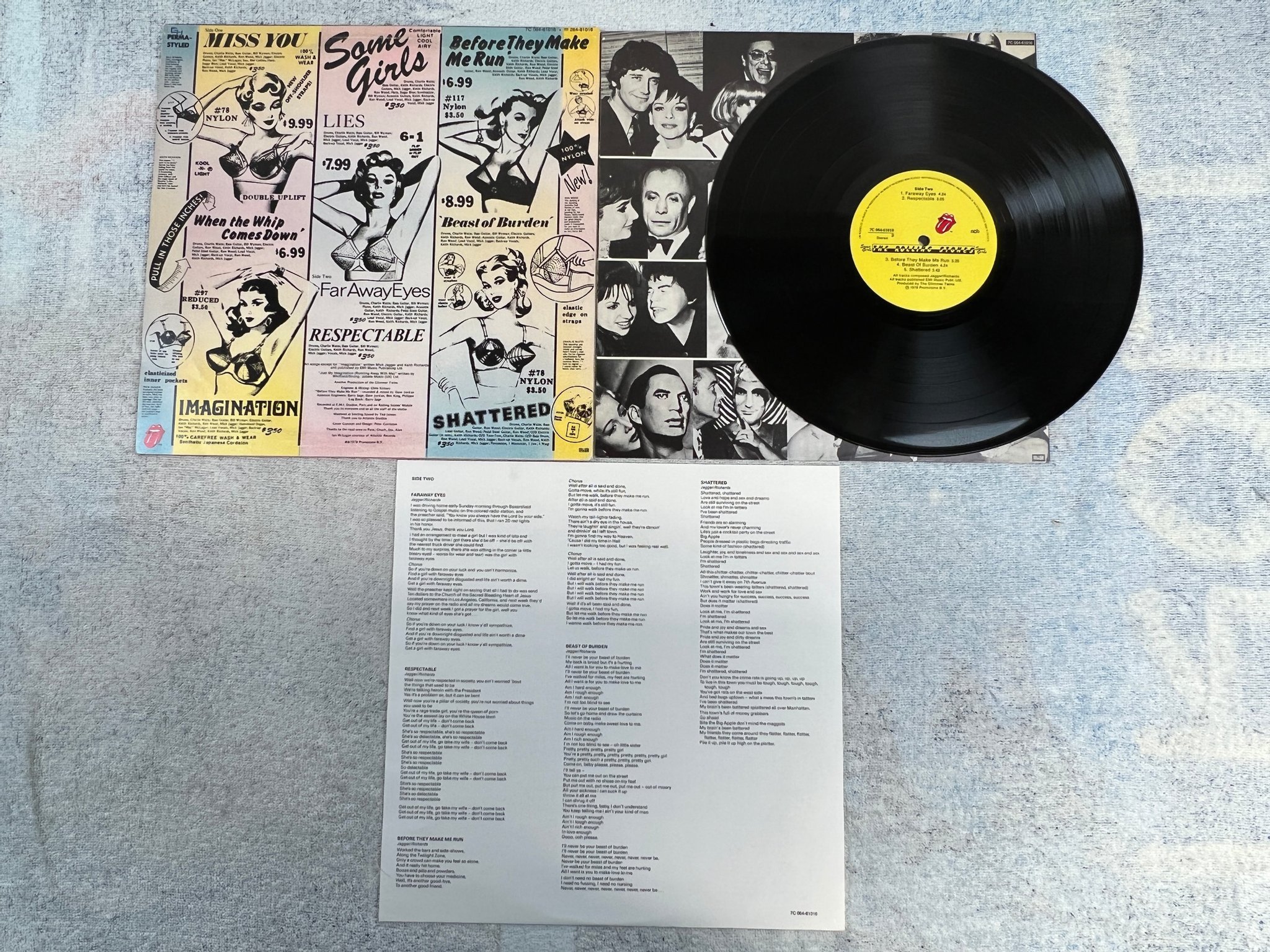 Omslagsbild för skivan ROLLING STONES some girls LP -78 ncb 7C 064-61016