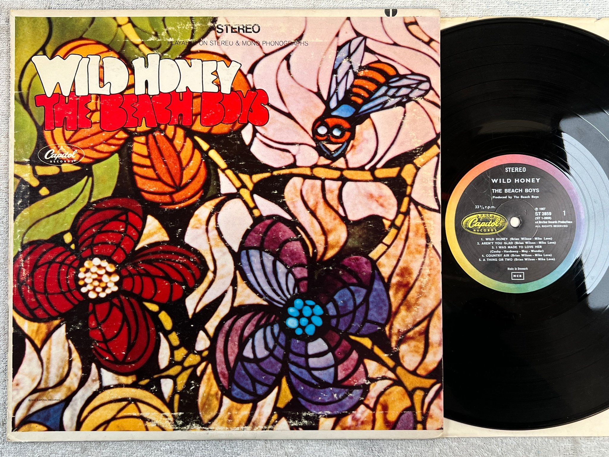 Omslagsbild för skivan THE BEACH BOYS wild honey LP -67 Den CAPITOL ST-2859