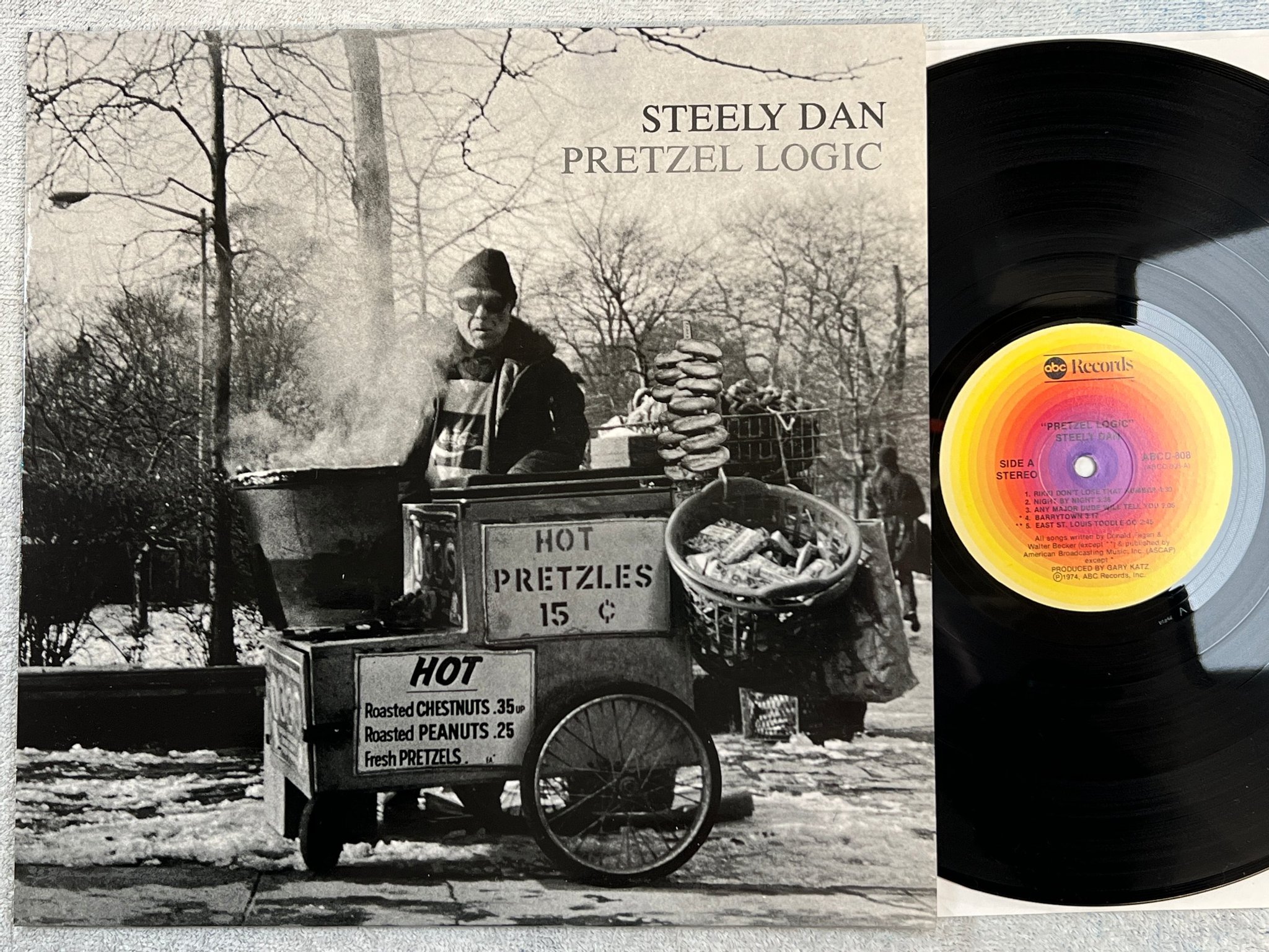 Omslagsbild för skivan STEELY DAN pretzel logic LP -74 Ger ABC ABCD-808