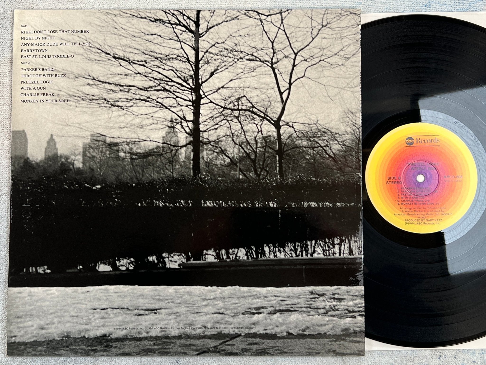 Omslagsbild för skivan STEELY DAN pretzel logic LP -74 Ger ABC ABCD-808