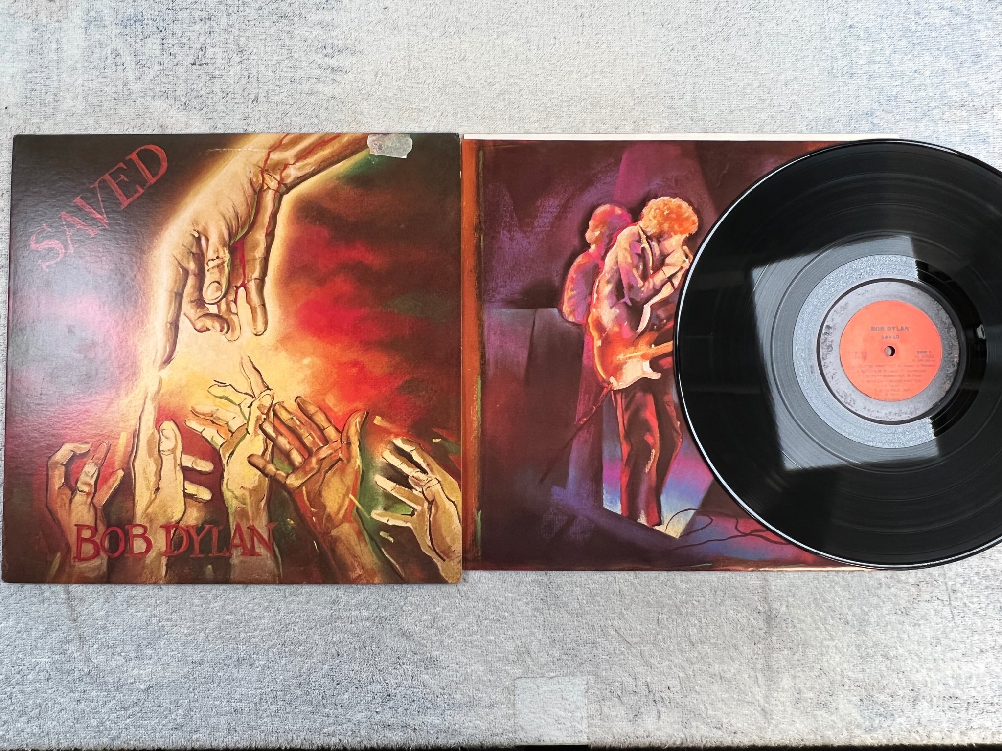 Omslagsbild för skivan BOB DYLAN  saved LP --80  US COLUMBIA FC 36553