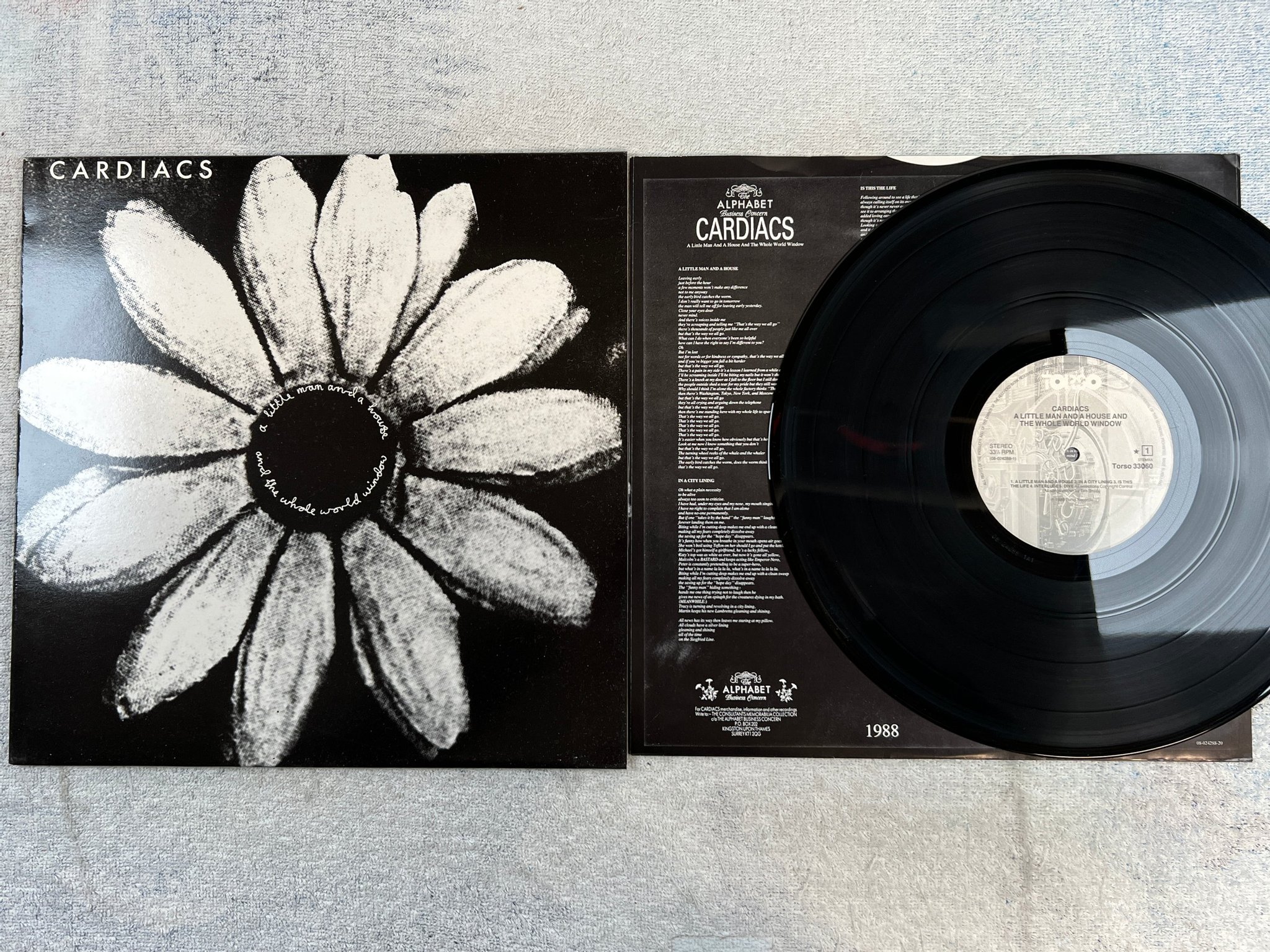 Omslagsbild för skivan CARDIACS a little man and a house ... LP -88 Hol TORSO 33060