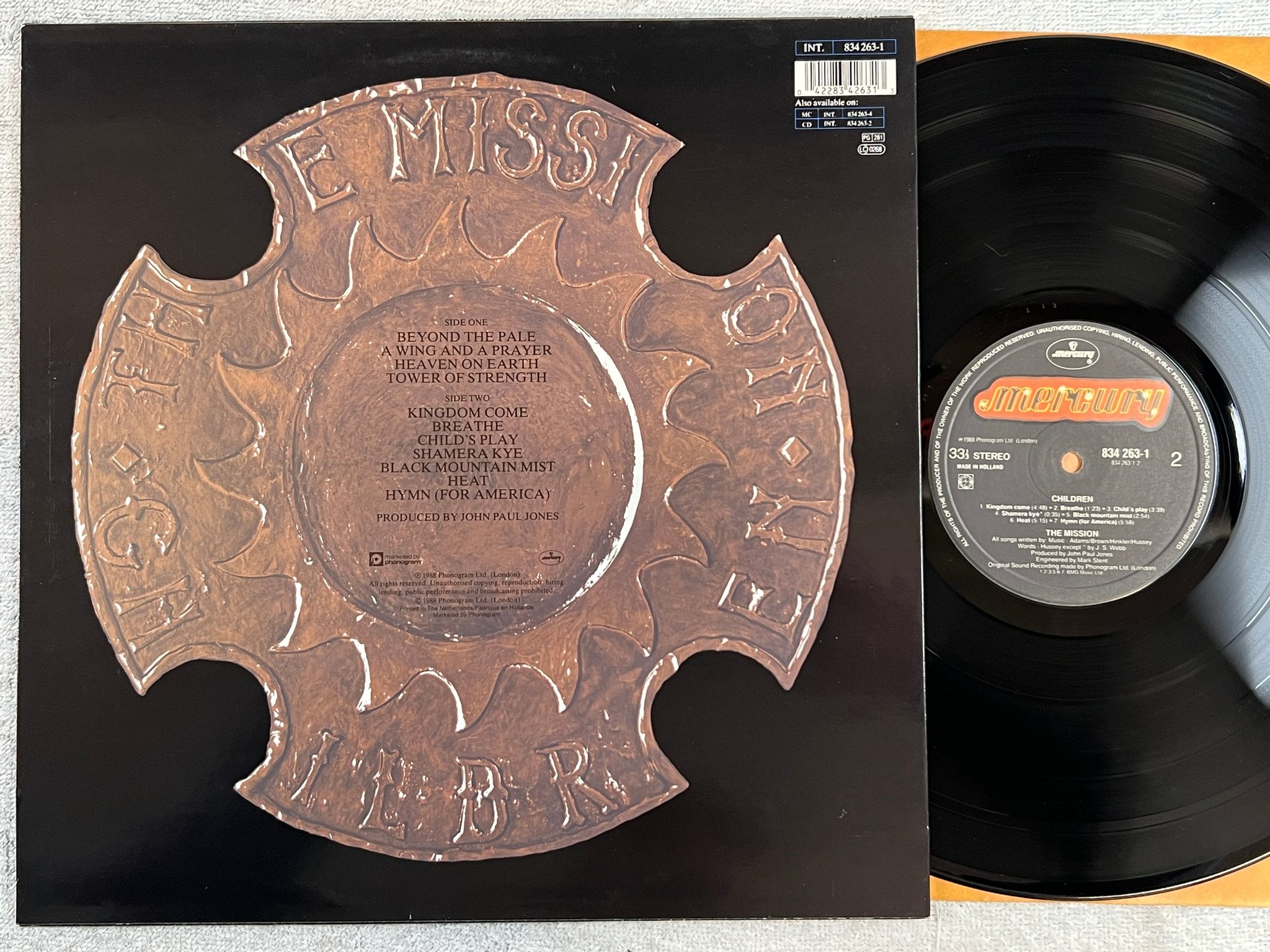 Omslagsbild för skivan THE MISSION children LP -88 Hol MERCURY 834 263-1