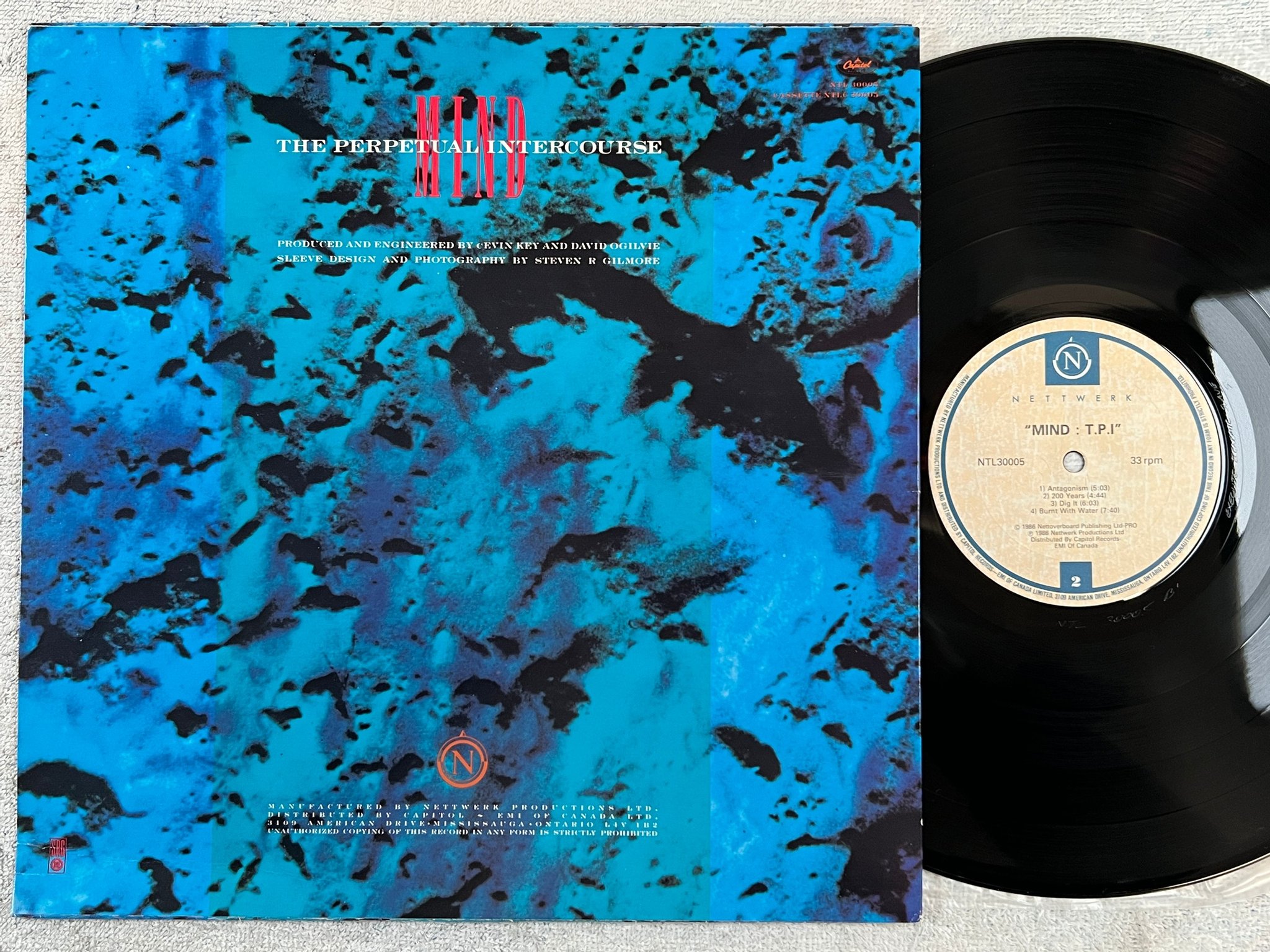 Omslagsbild för skivan SKINNY PUPPY Mind: The Perpetual Intercourse LP -86 Can NETTWORK NTL30005 