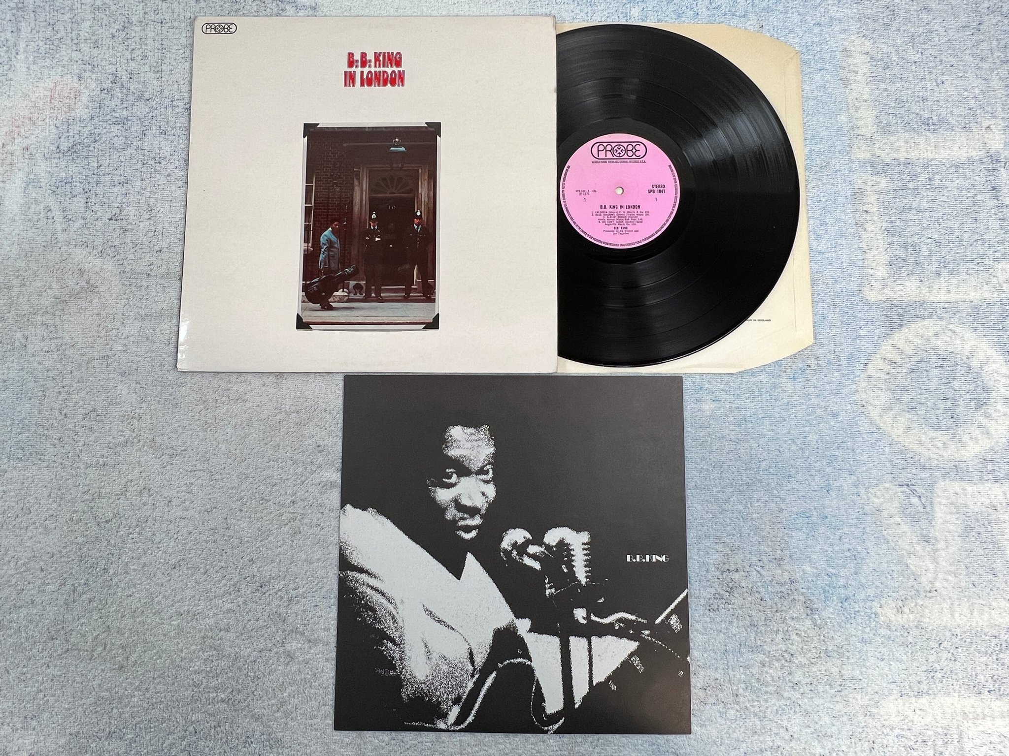 Omslagsbild för skivan B.B. KING in London LP -71 UK PROBE SPB 1041