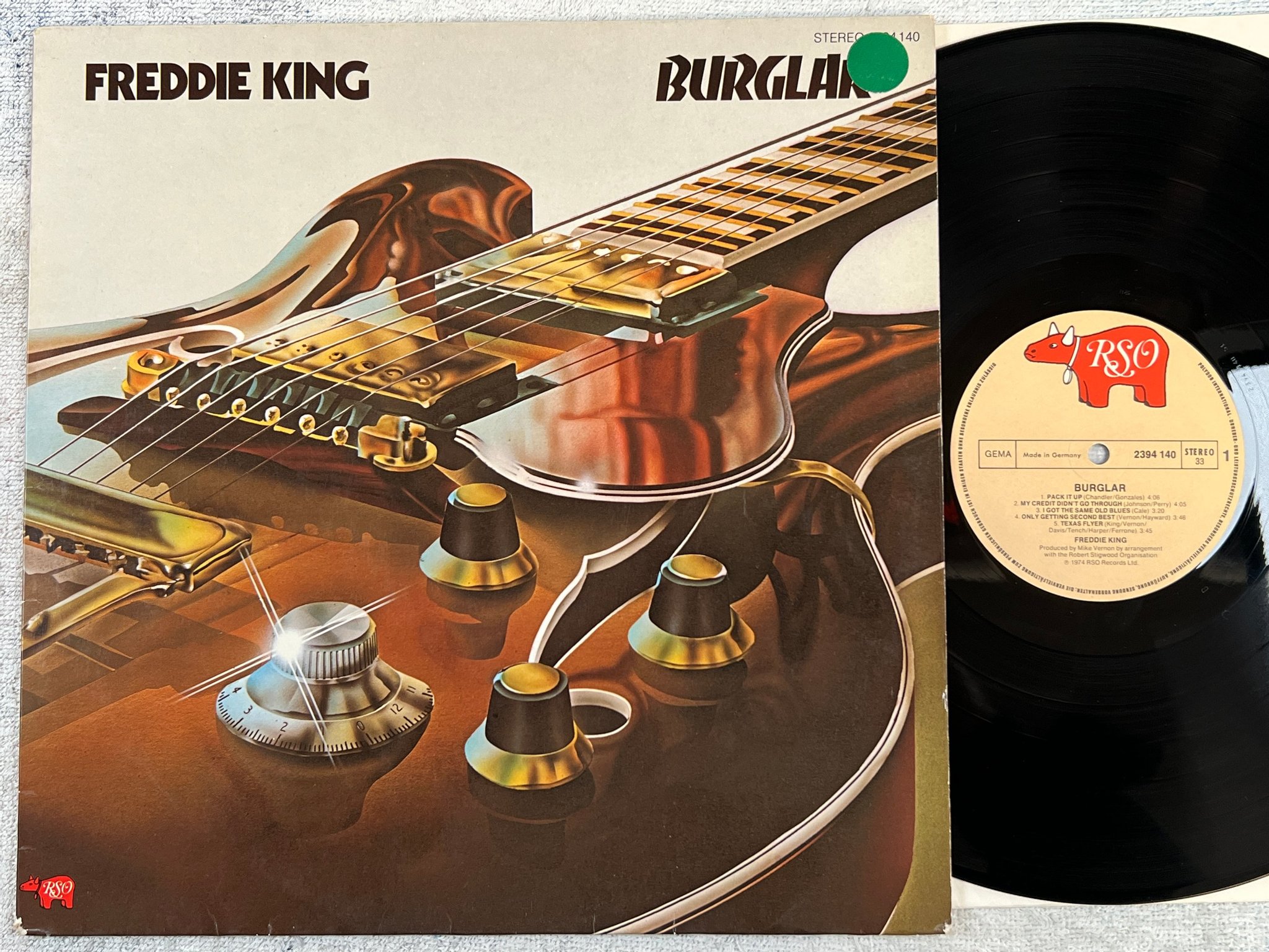 Omslagsbild för skivan FREDDIE KING burglar LP -74 Ger RSO 2394140