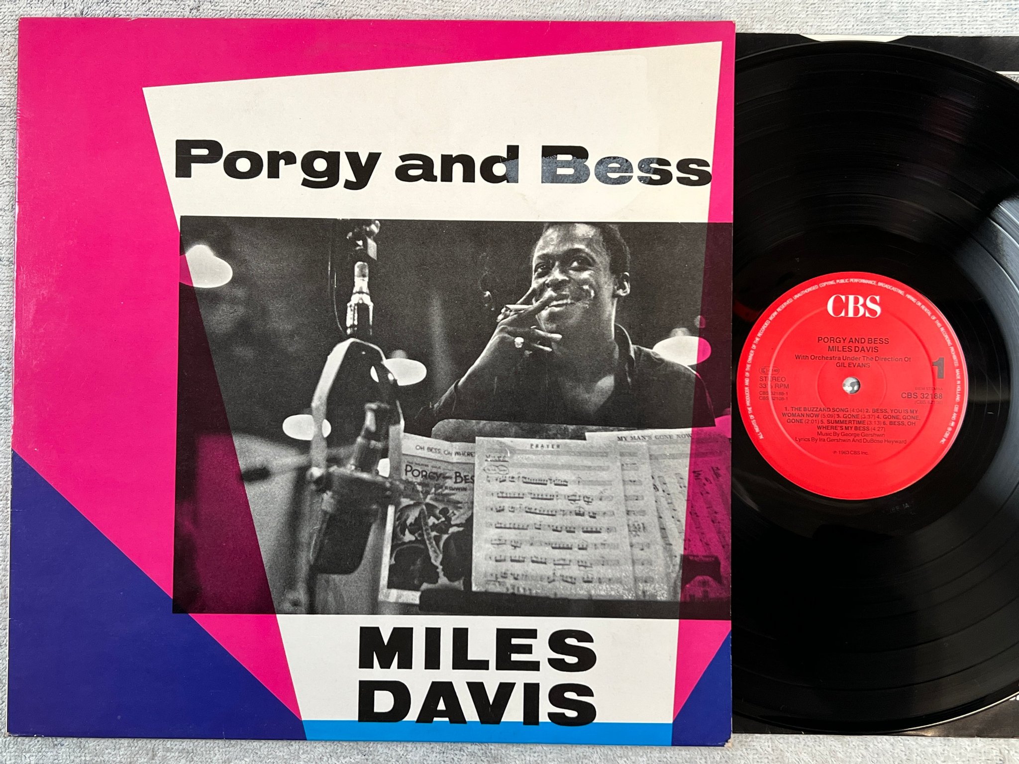 Omslagsbild för skivan MILES DAVIS porgy and bess LP re Hol CBS 32188