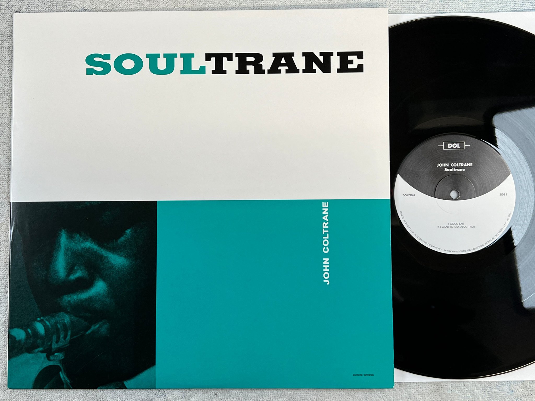 Omslagsbild för skivan JOHN COLTRANE soultrane LP EU re DOL DOL710H
