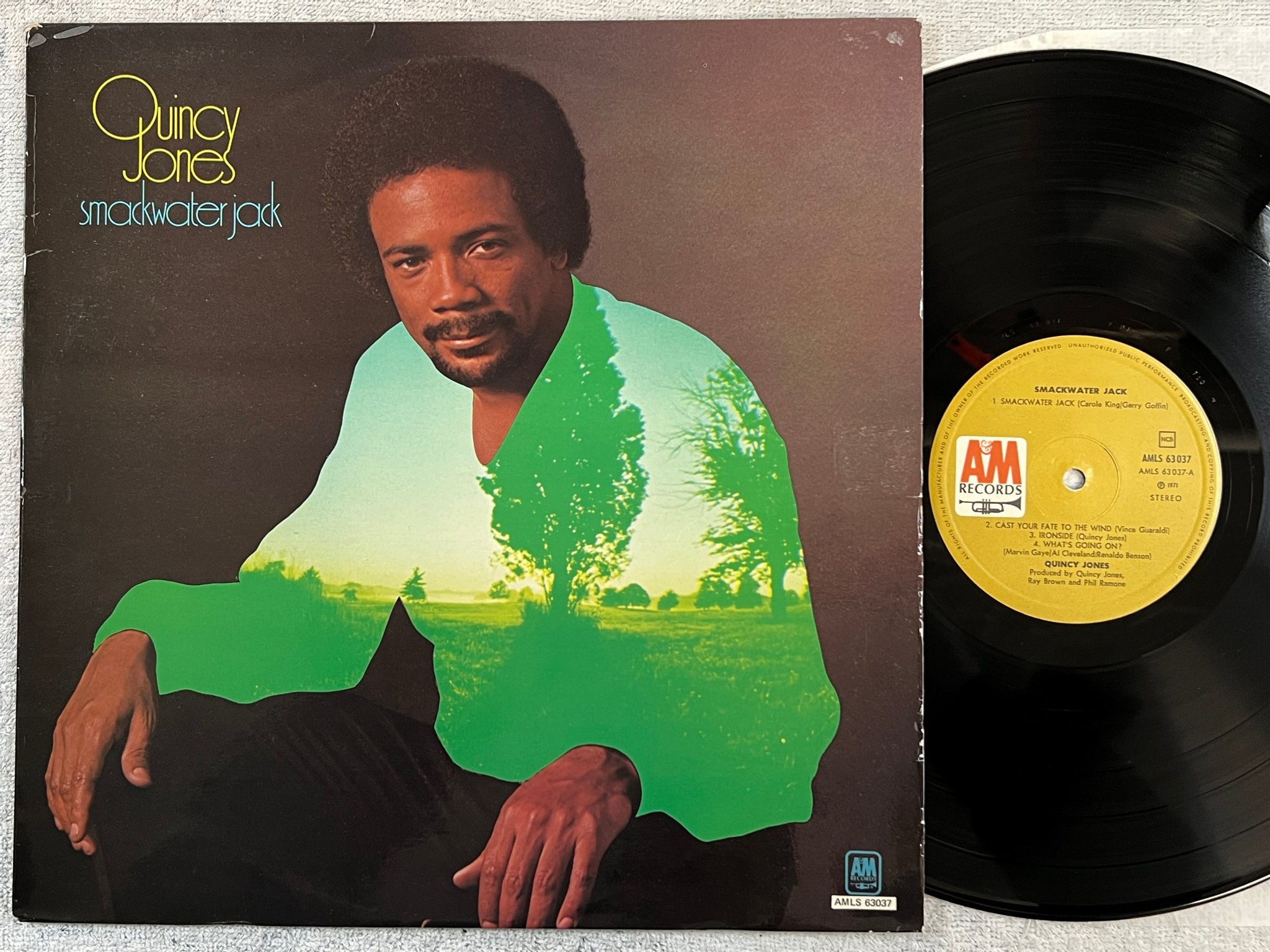 Omslagsbild för skivan QUINCY JONES smackwater jack LP -71 ncb A&M AMLS 63037