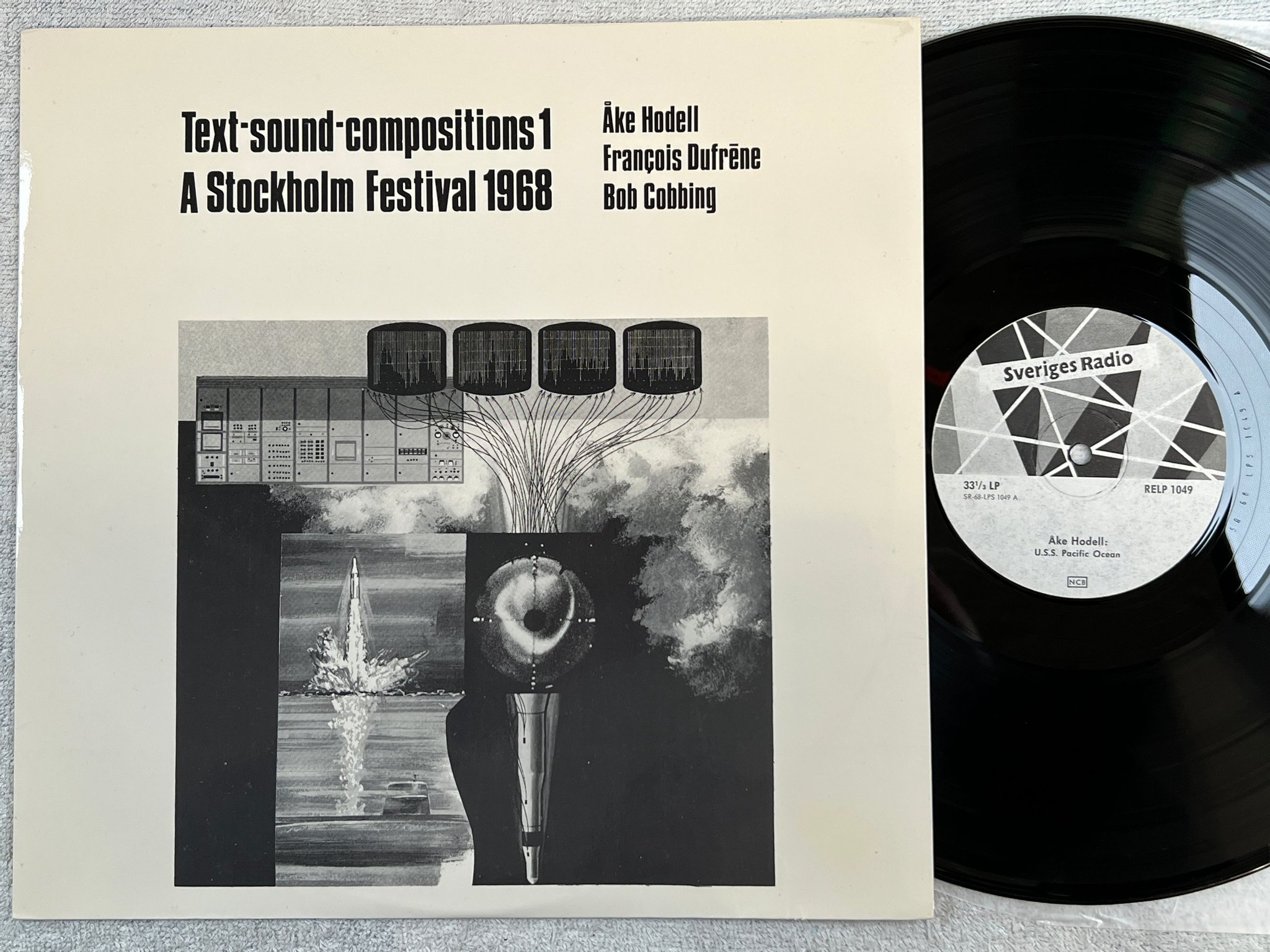 Omslagsbild för skivan V/A Text-Sound Compositions 1 LP -68 Swe SR RELP 1049  RARE !