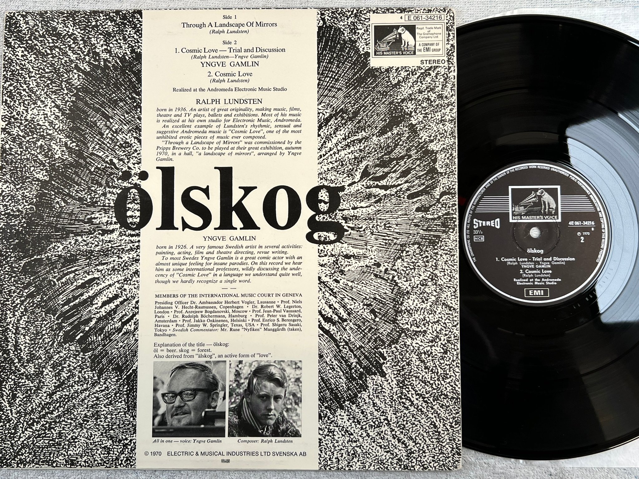 Omslagsbild för skivan RALPH LUNDSTEN ölskog LP -70 Swe JIS MASTER'S VOICE 43 061-34216