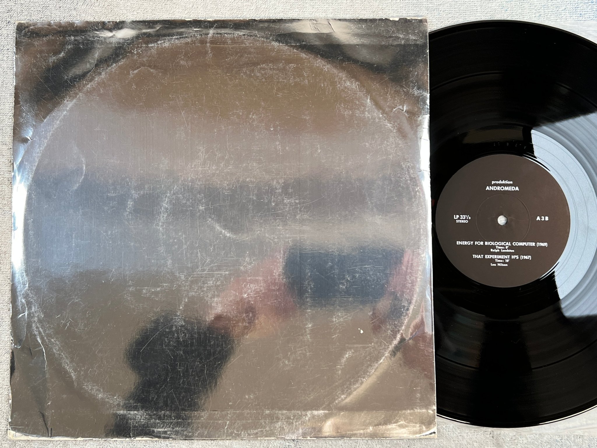 Omslagsbild för skivan RALPH LUNDSTEN svit för elektroniskt dragspel LP -69 ANDROMEDA A3 ** rare **