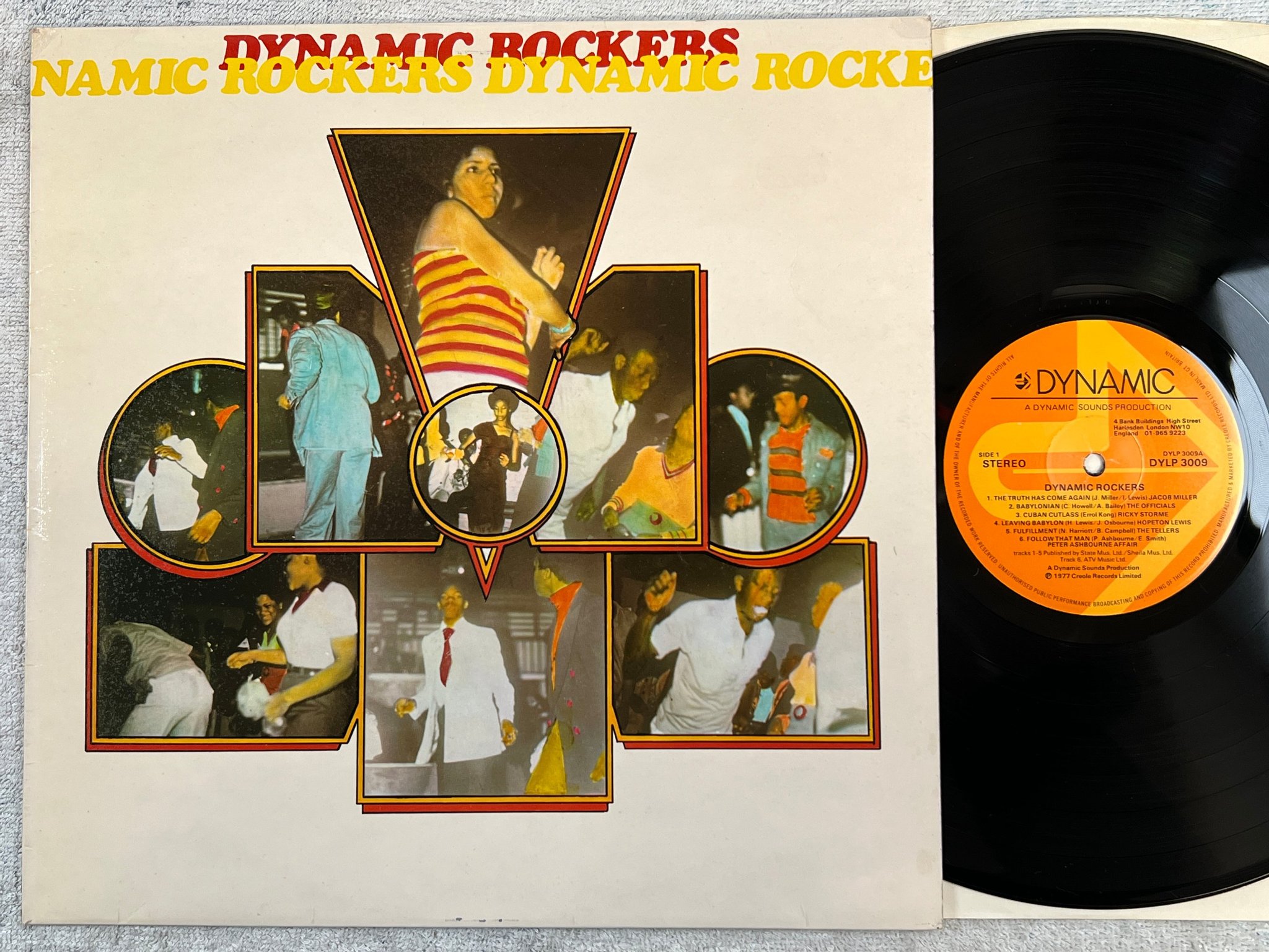 Omslagsbild för skivan DYNAMIC ROCKERS s/t LP -77 UK DYNAMIC SOUNDS DYLP 3009