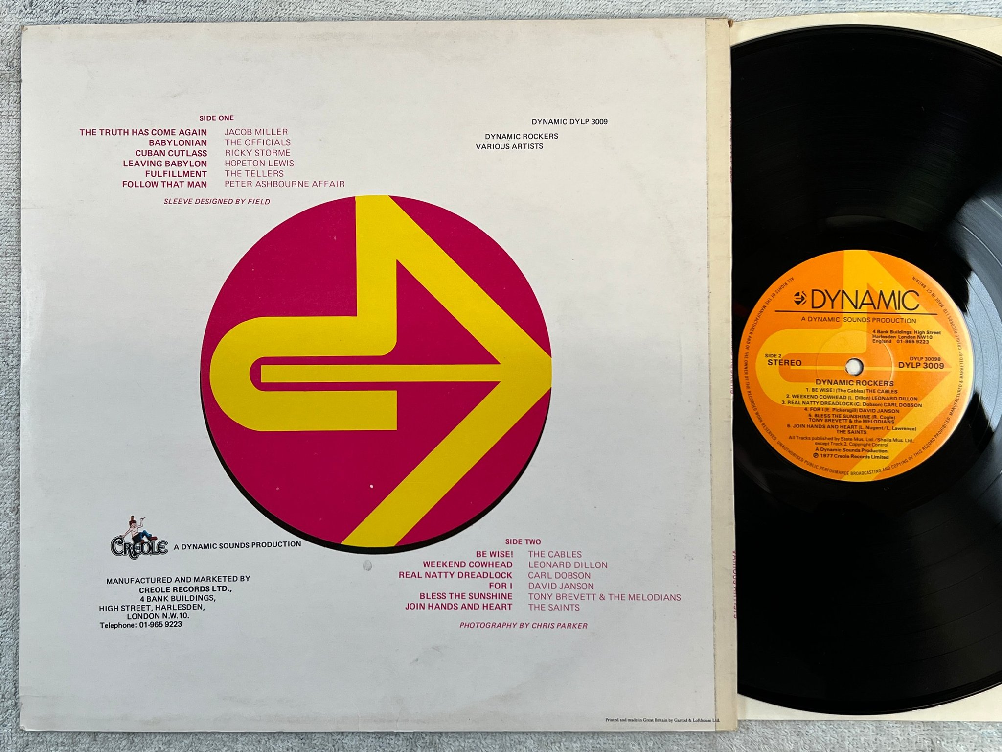 Omslagsbild för skivan DYNAMIC ROCKERS s/t LP -77 UK DYNAMIC SOUNDS DYLP 3009