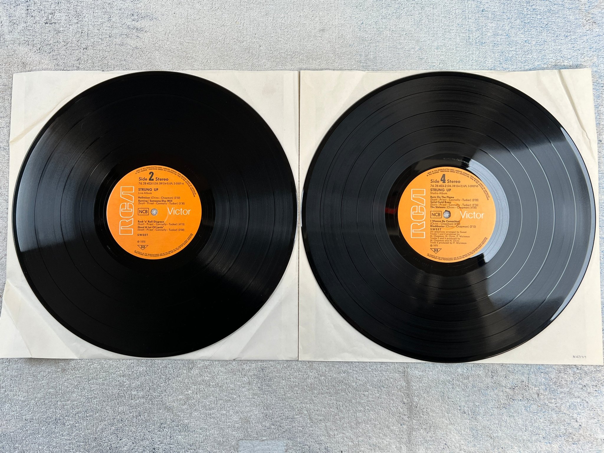 Omslagsbild för skivan SWEET strung up 2xLP -75 Ger RCA LPL 2-5107-D