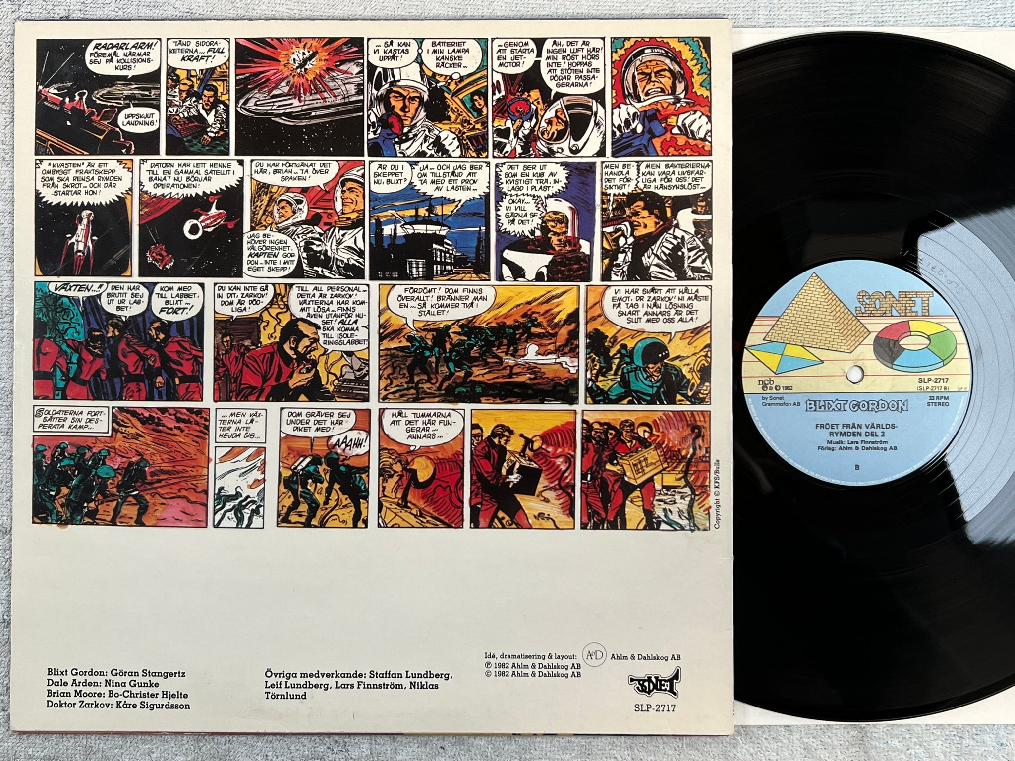 Omslagsbild för skivan BLIXT GORDON LP -82 Swe SONET SLP-2717