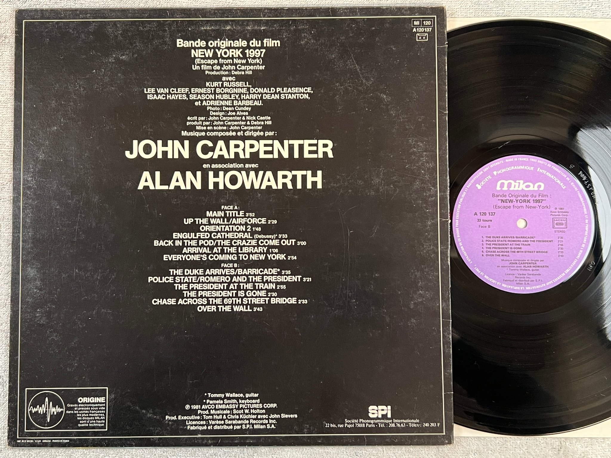 Omslagsbild för skivan NEW YORK 1997 soundtrack LP -81 Fra MILAN A 120 137