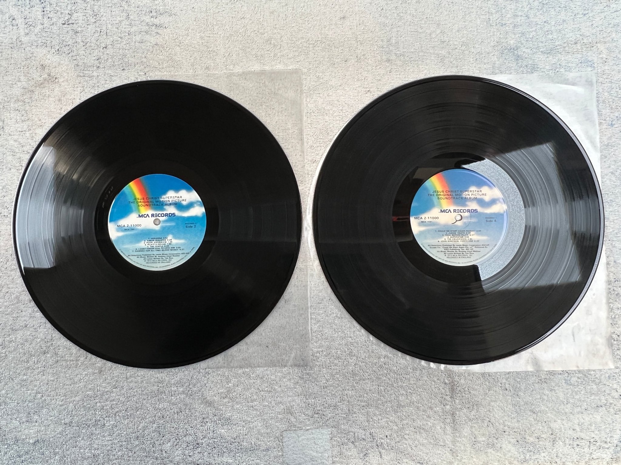 Omslagsbild för skivan JESUS CHRIST SUPERSTAR soundtrack 2xLP US MCA 2-11000