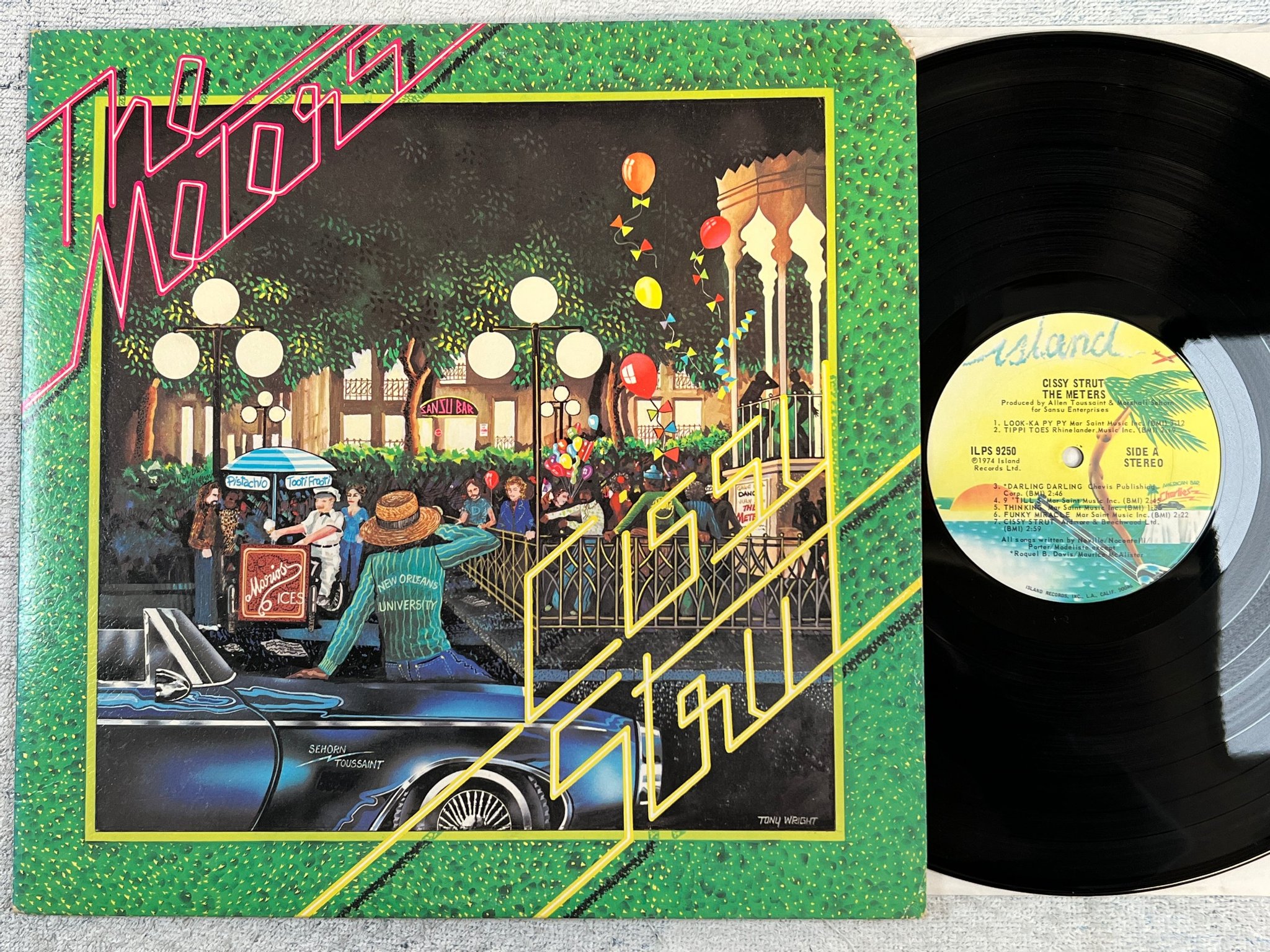 Omslagsbild för skivan THE METERS cissy strut LP -74 US ISLAND ILPS 9250