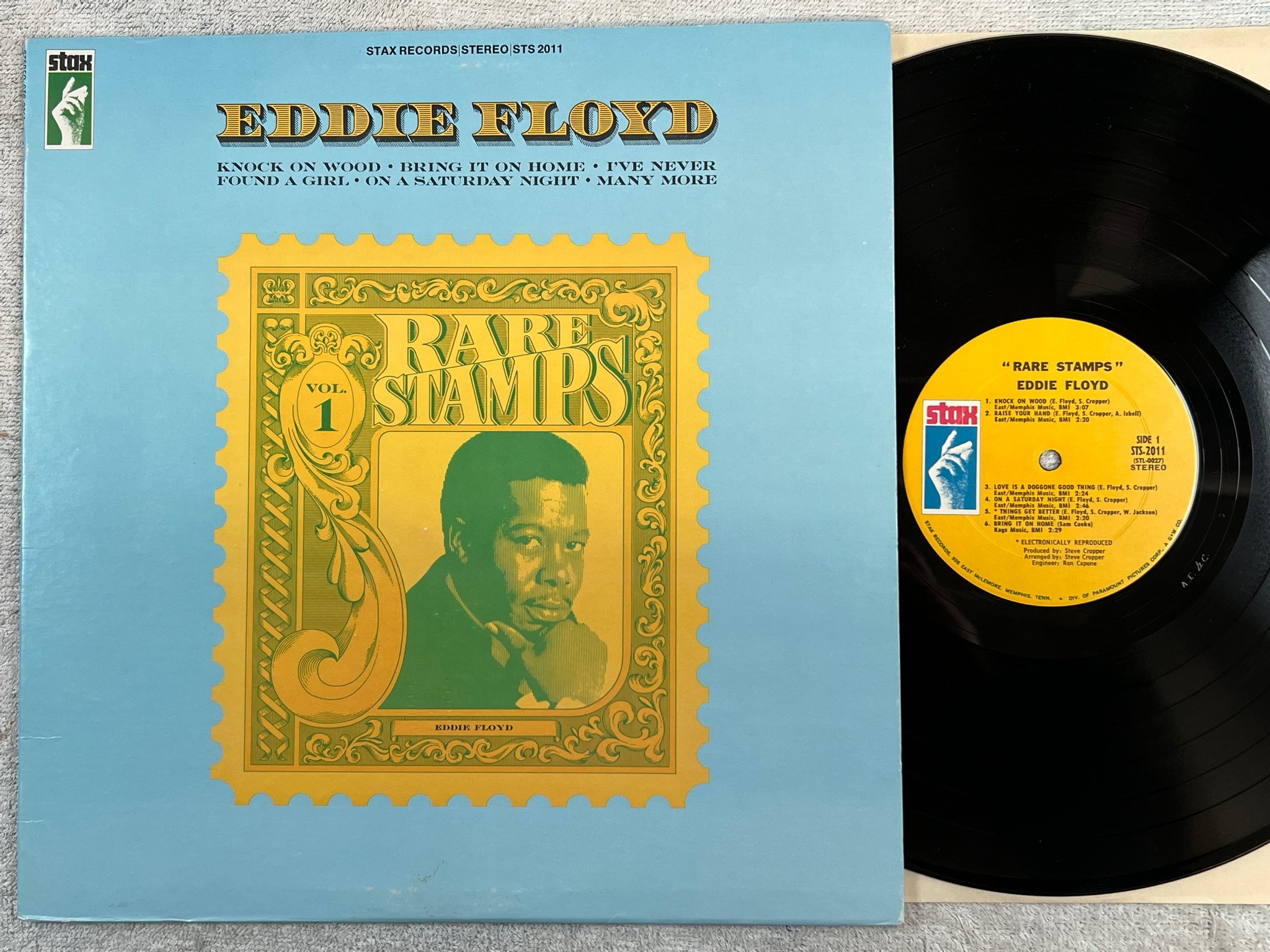 Omslagsbild för skivan EDDIE FLOYD rare stamps LP -69 US STAX STS 2011 