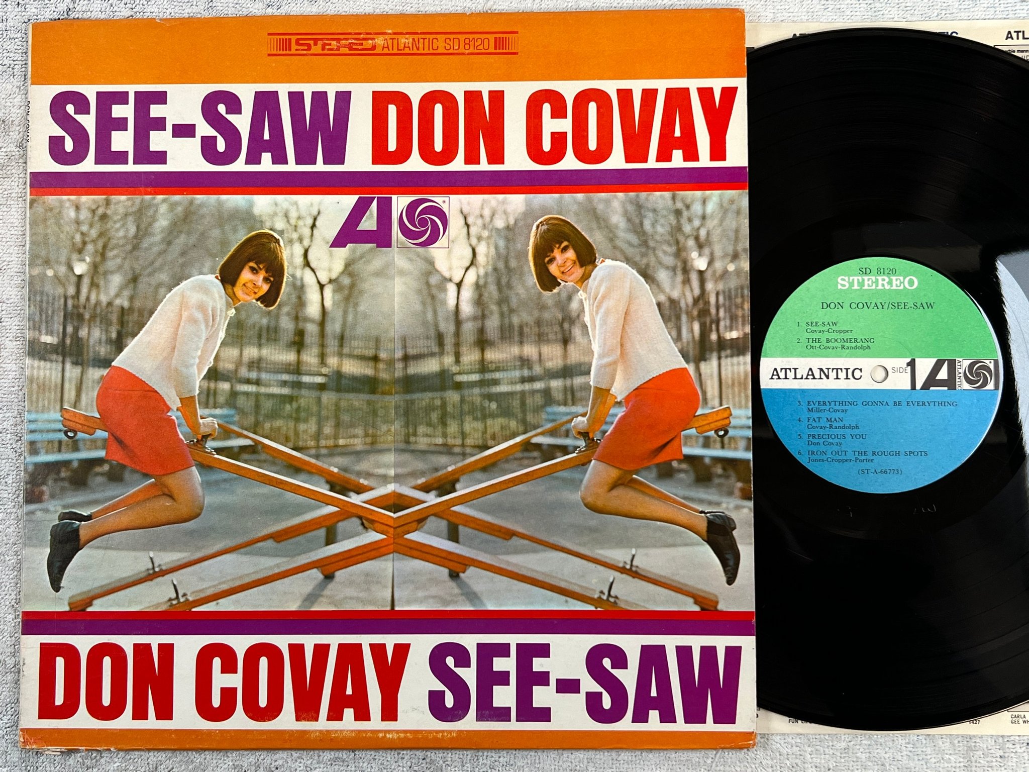 Omslagsbild för skivan DON COVAY see-saw LP US ATLANTIC SD 8120