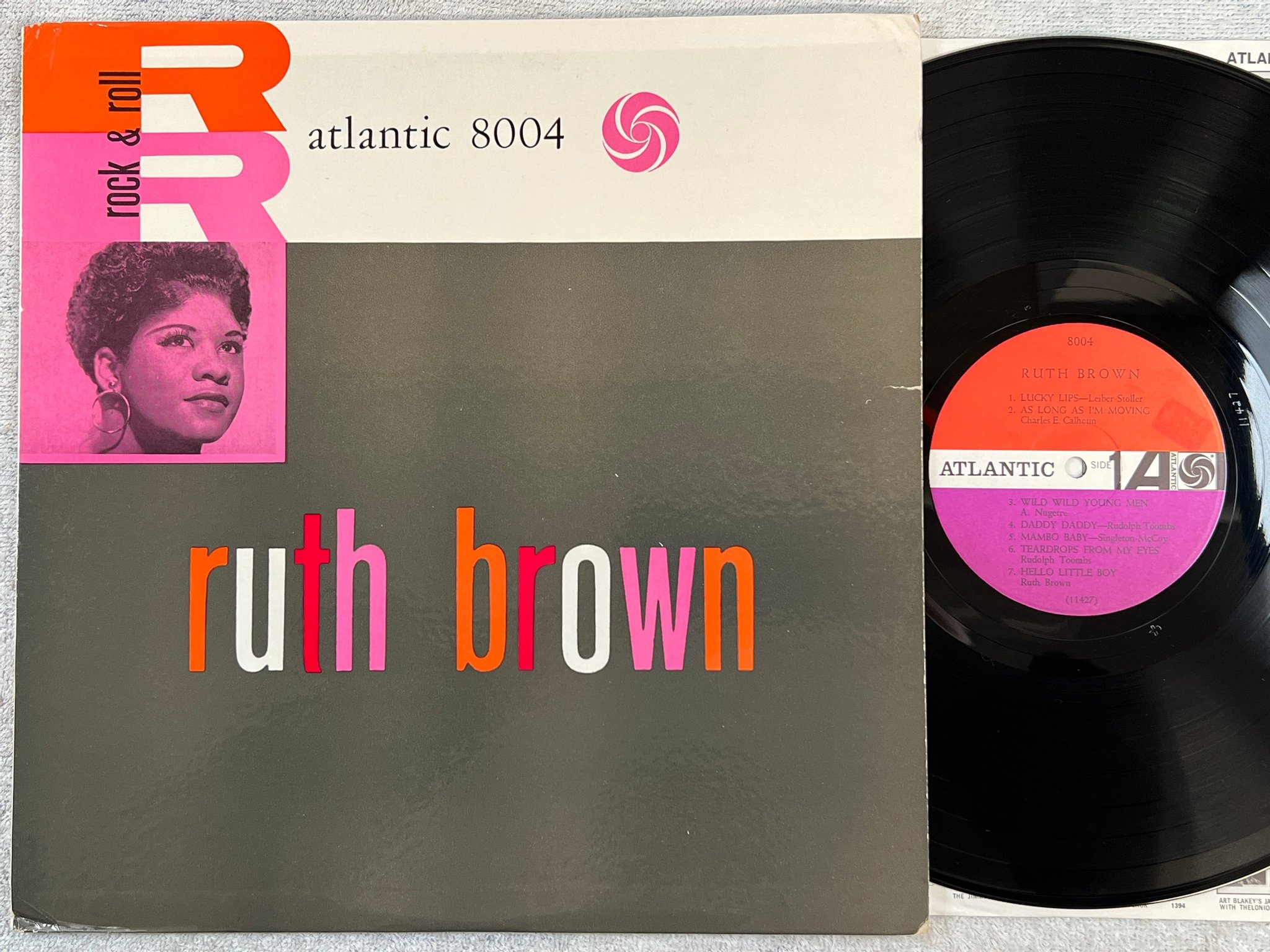 Omslagsbild för skivan RUTH BROWN rock n roll LP -57/62 US ATLANTIC mono 8004