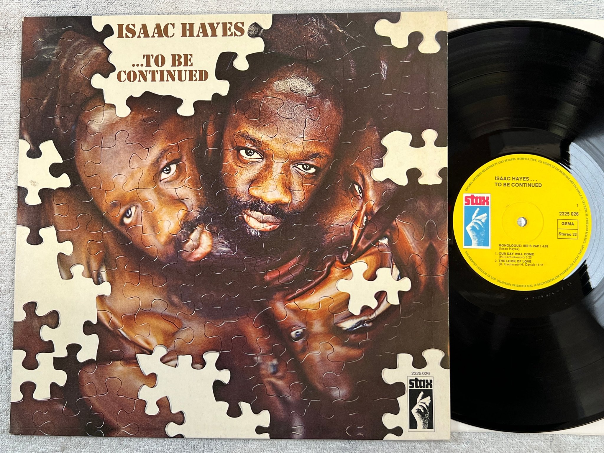 Omslagsbild för skivan ISAAC HAYES ...to be continued LP Ger STAX 2325 026