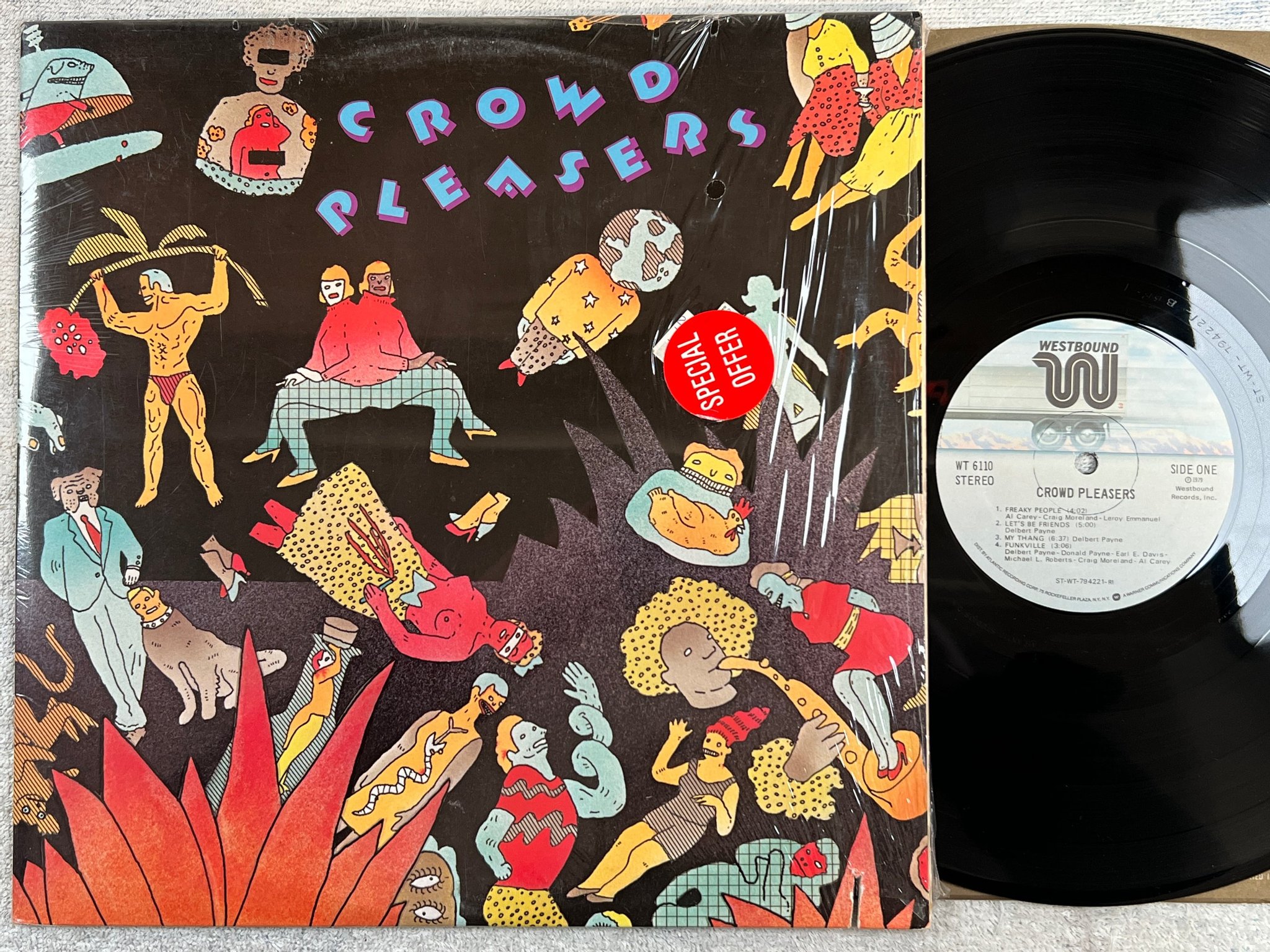 Omslagsbild för skivan CROWD PLEASERS s/t LP -79 US WESTBOUND WT 6110 