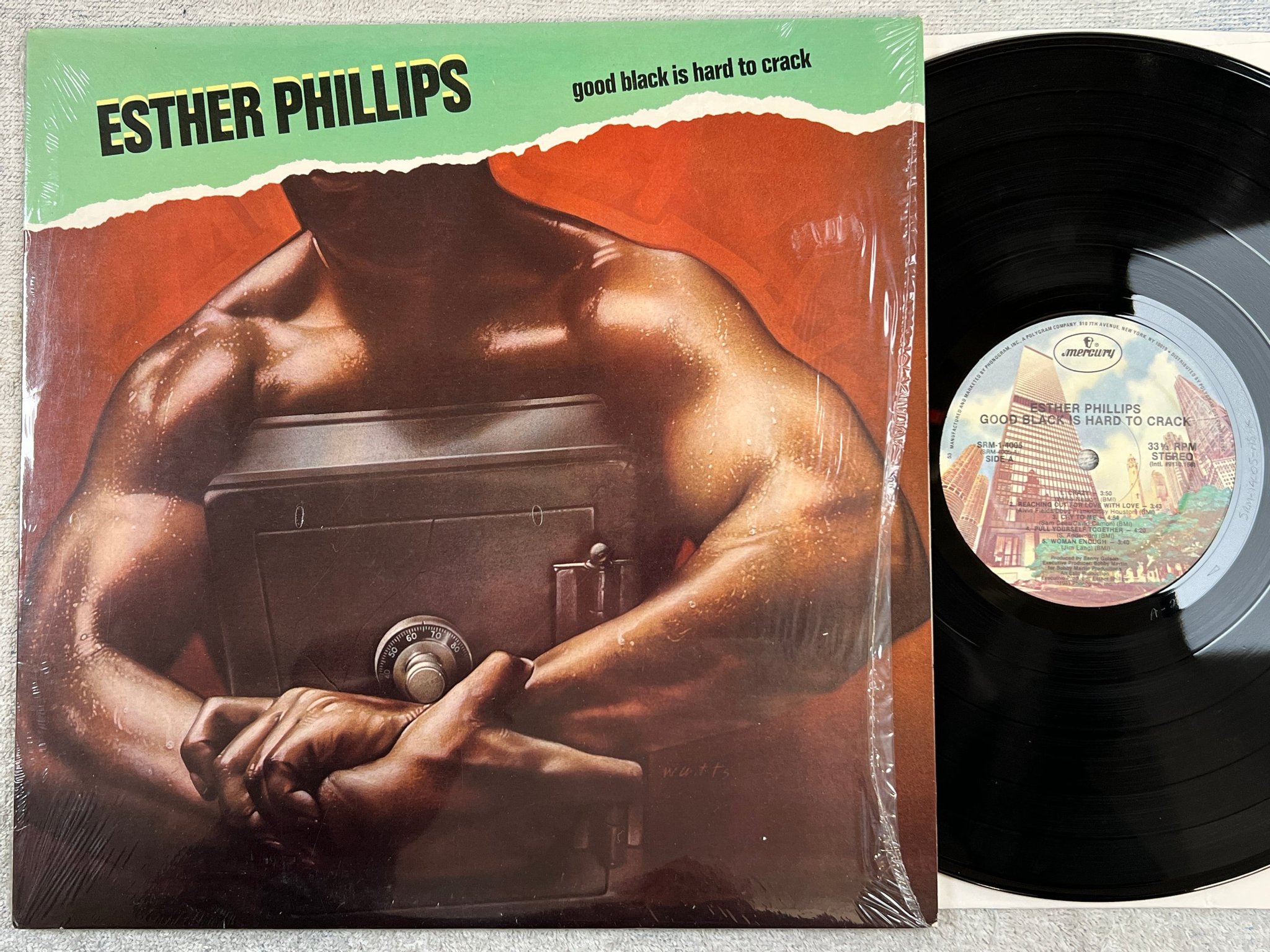 Omslagsbild för skivan ESTHER PHILLIPS good black is hard to crack LP -81 MERCURY SRM1 4005