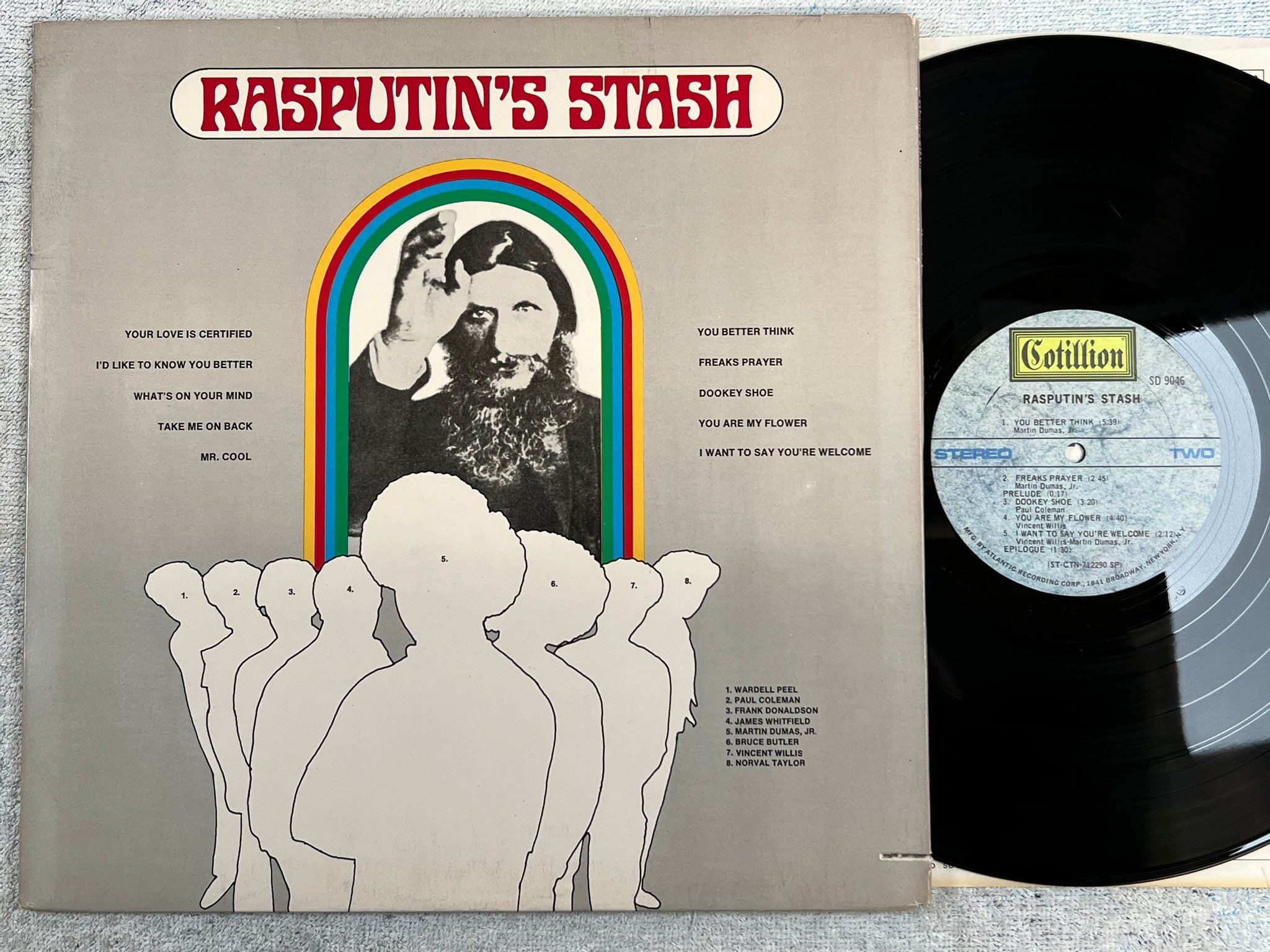 Omslagsbild för skivan RASPUTIN'S STASH s/t LP -71 US COTILLION SD 9046