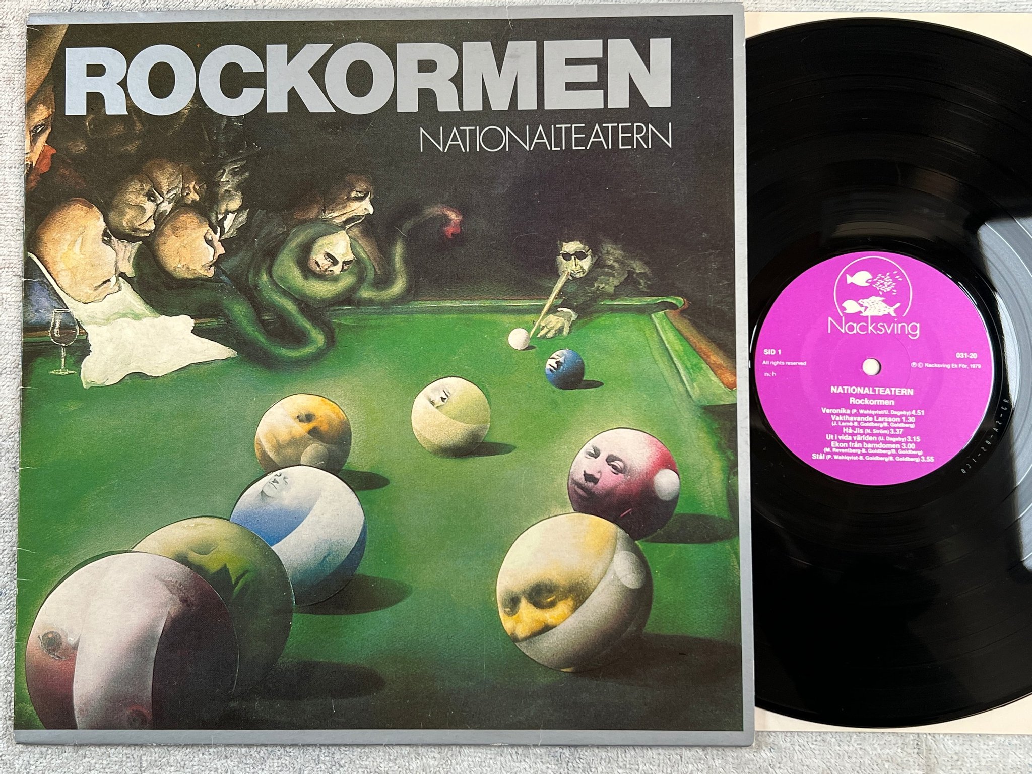Omslagsbild för skivan NATIONALTEATERN rockormen LP -79 NACKSVING 031-20