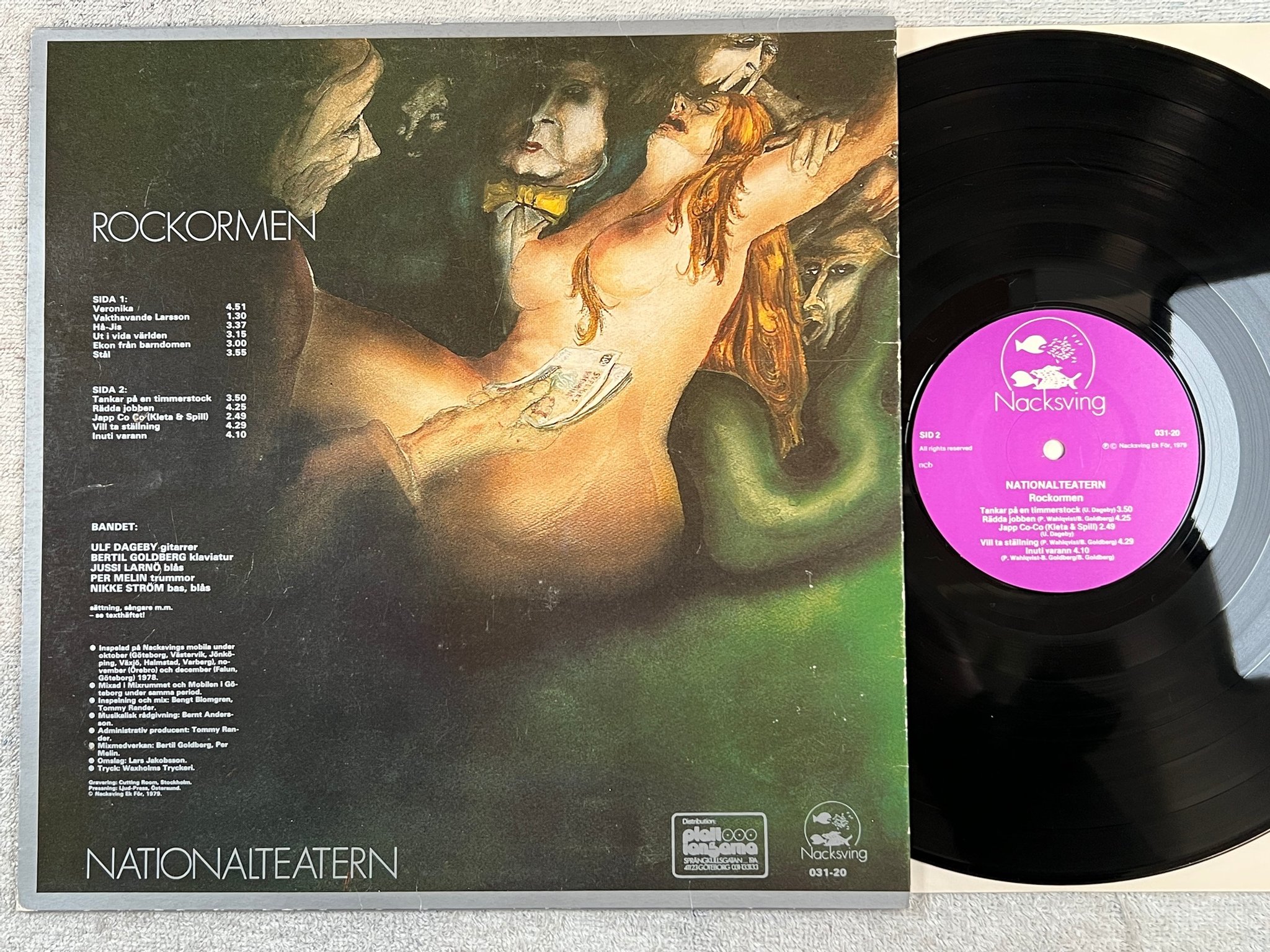 Omslagsbild för skivan NATIONALTEATERN rockormen LP -79 NACKSVING 031-20