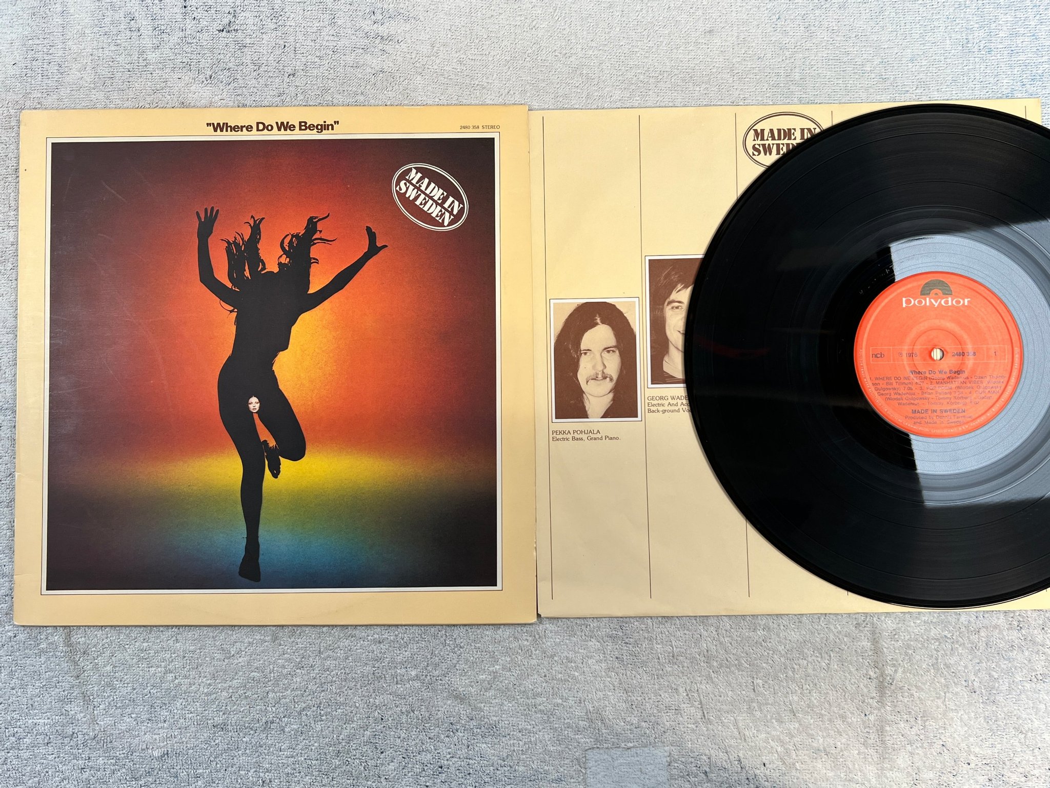 Omslagsbild för skivan MADE IN SWEDEN where do we begin LP -76 POLYDOR 2480358