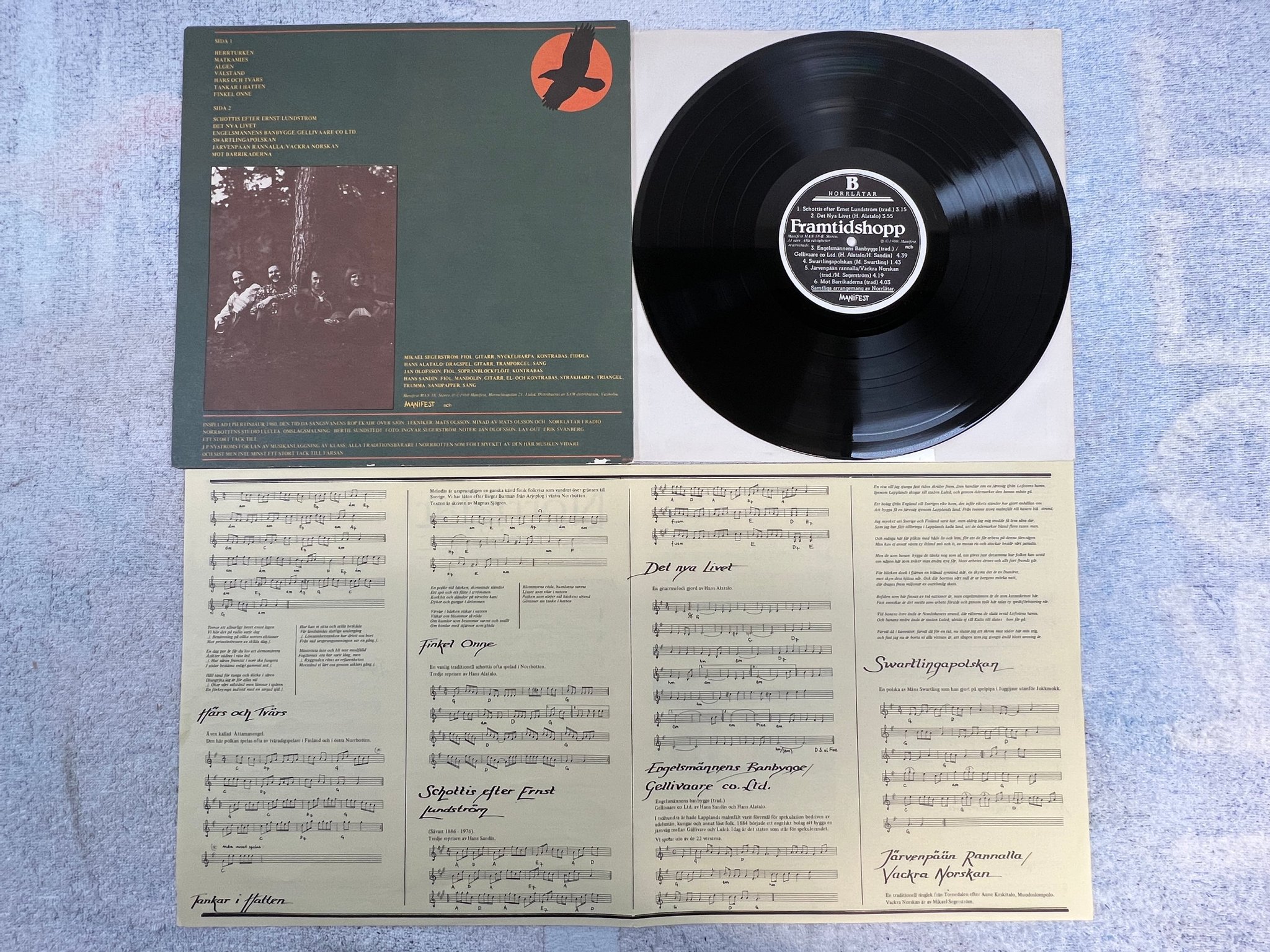 Omslagsbild för skivan NORRLÅTAR framtidshopp LP -80 MANIFEST MAN 18