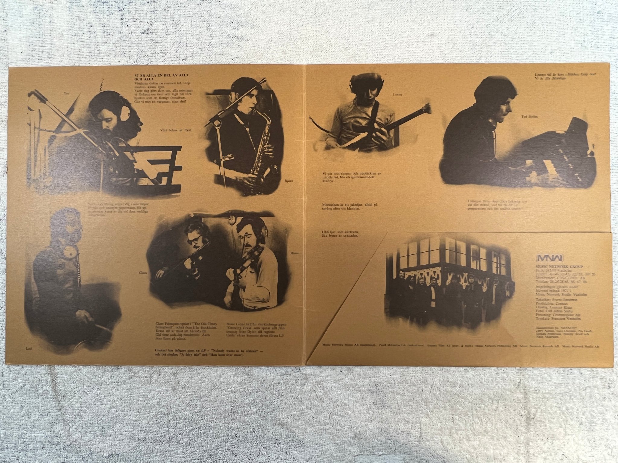 Omslagsbild för skivan CONTACT hon kom över mon LP Swe MNW 17P 