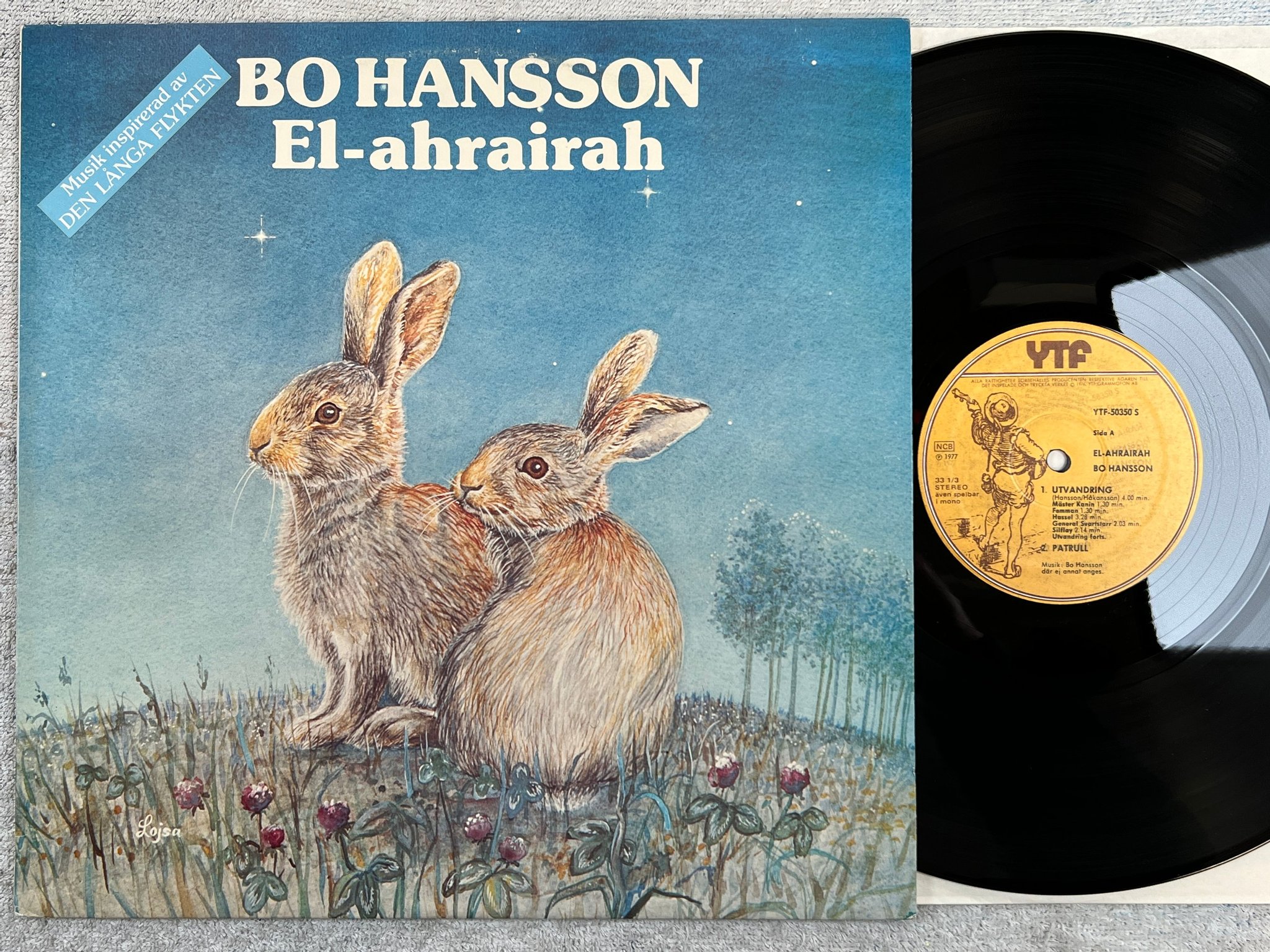 Omslagsbild för skivan BO HANSSON el-ahrairah LP -77 YTF 50350 S 