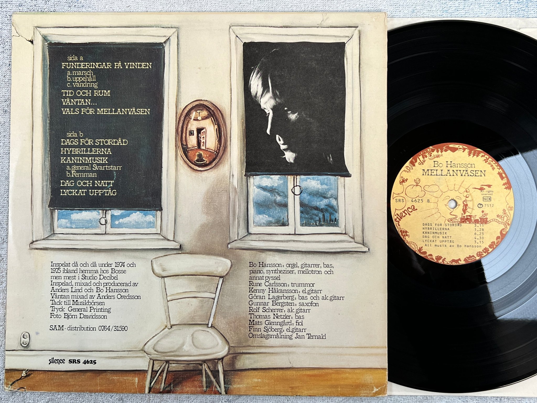 Omslagsbild för skivan BO HANSSON mellanväsen LP -75 SILENCE SRS 4625