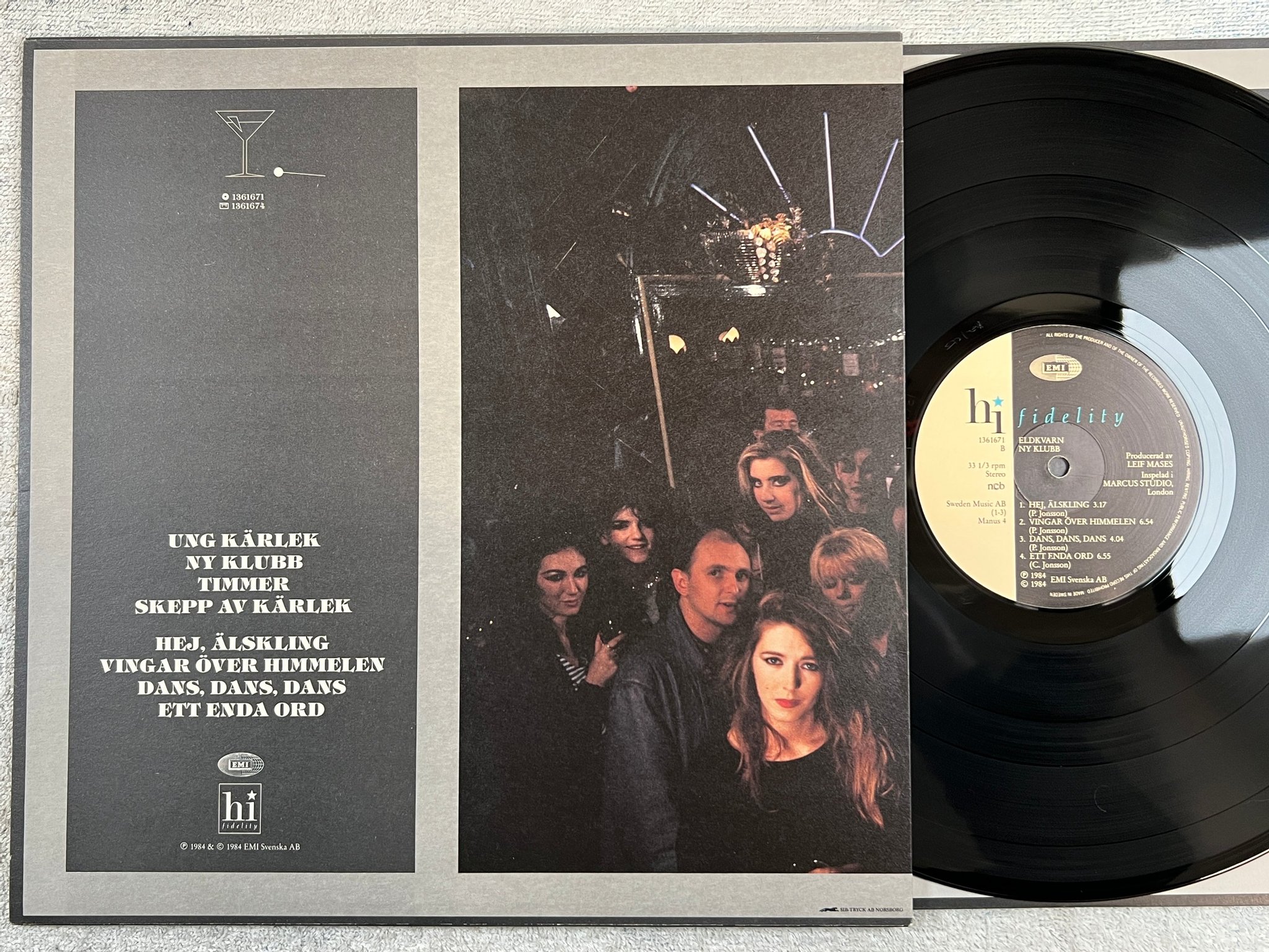 Omslagsbild för skivan ELDKVARN ny klubb LP -84 Swe HI FIDELITY 1361671