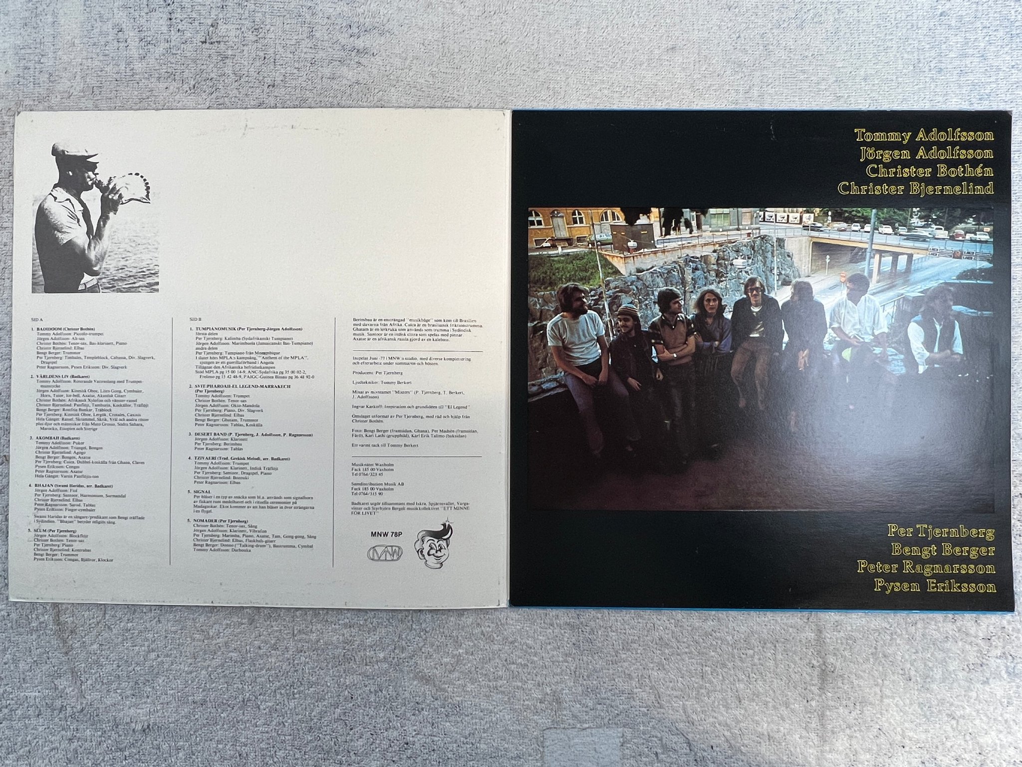 Omslagsbild för skivan ARCHIMEDES BADKAR III LP -77 MNW 78P Per Tjernberg