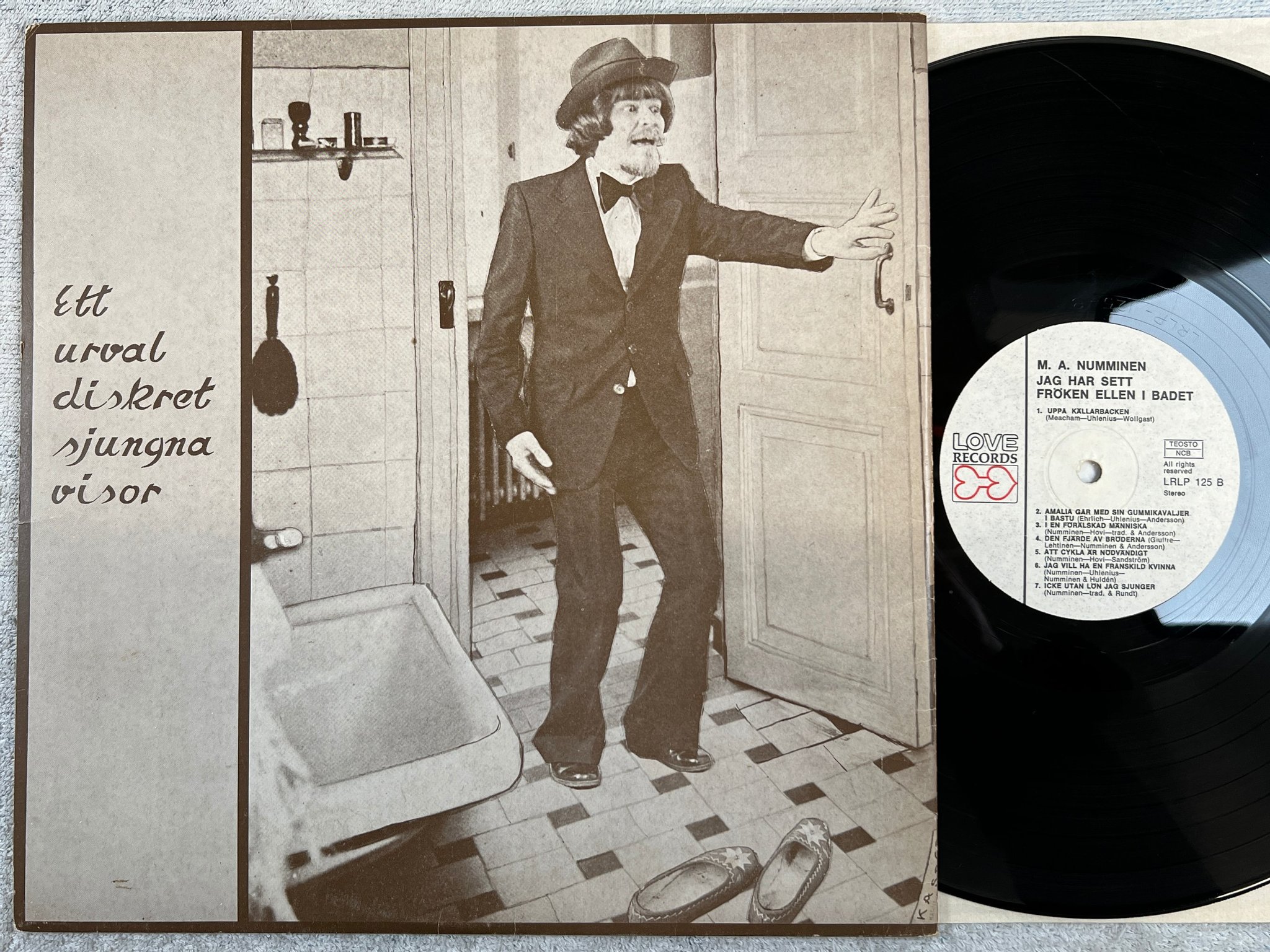 Omslagsbild för skivan M.A. NUMMINEN jag har sett fröken Ellen i badet LP Fin LOVE LRLP 125