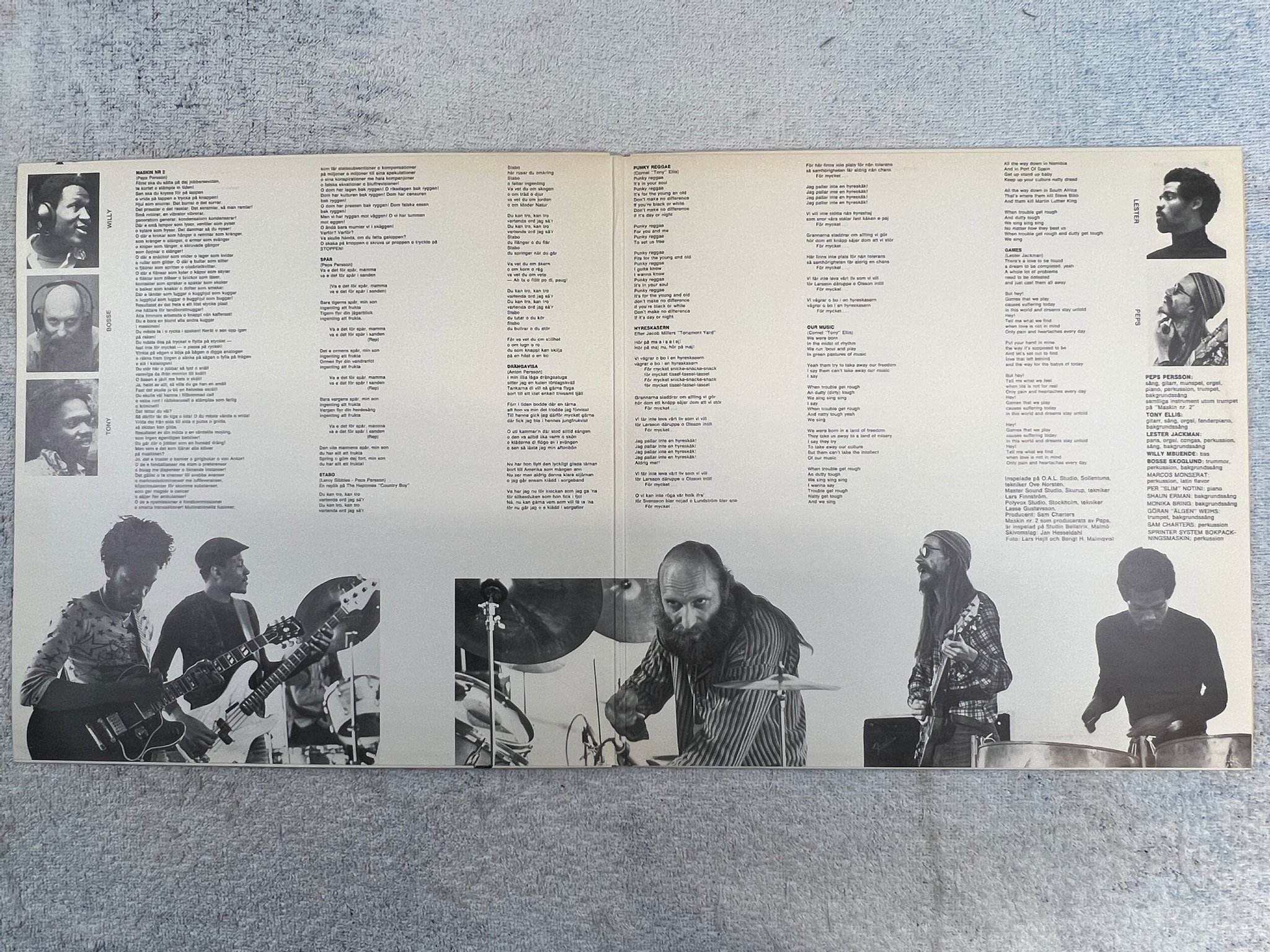 Omslagsbild för skivan PEPS BLODSBAND spår LP -78 SONET SLP 2625