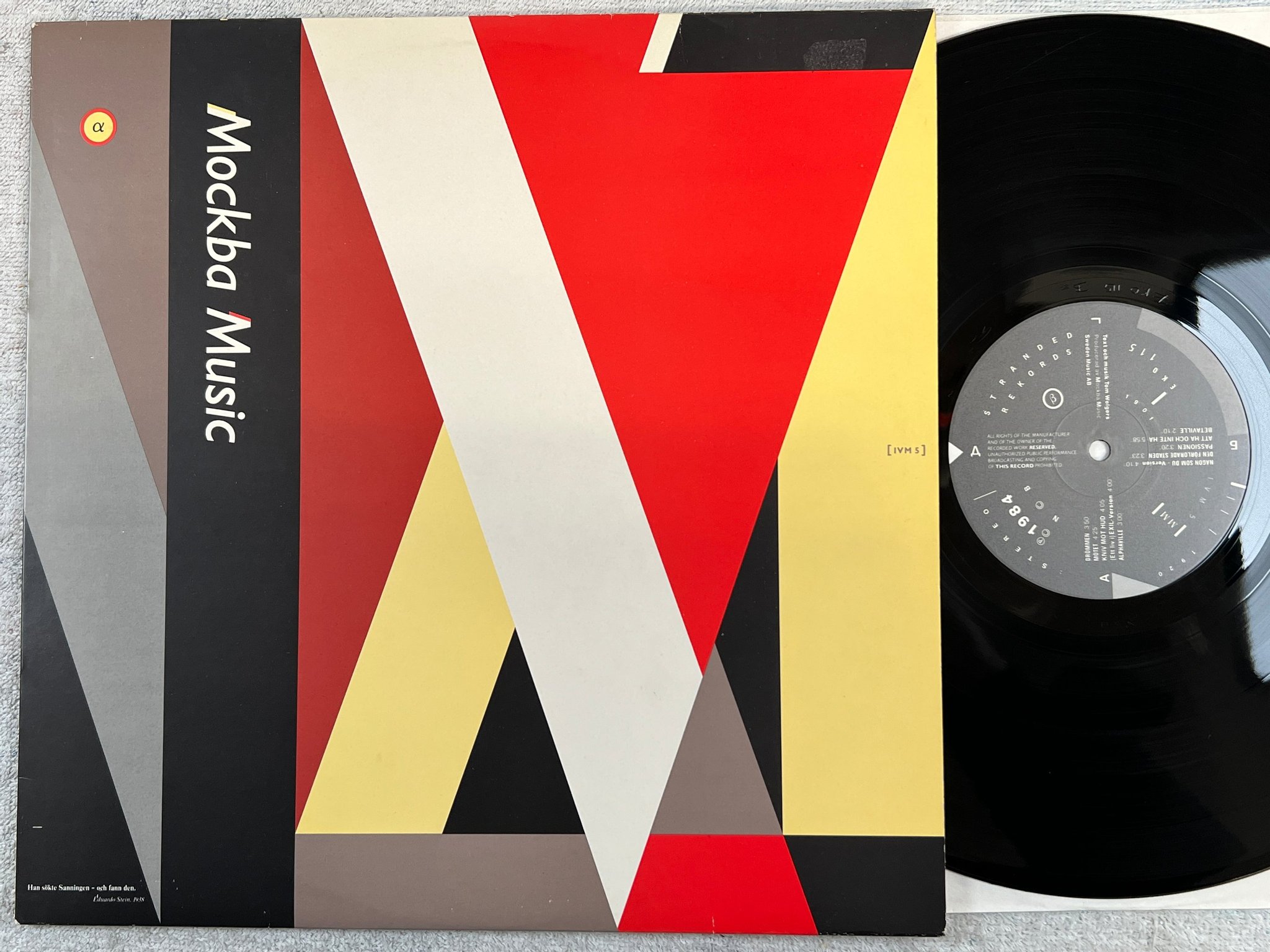 Omslagsbild för skivan MOCKBA MUSIC LP -84 STRANDED EKO 115 Tom Wolgers