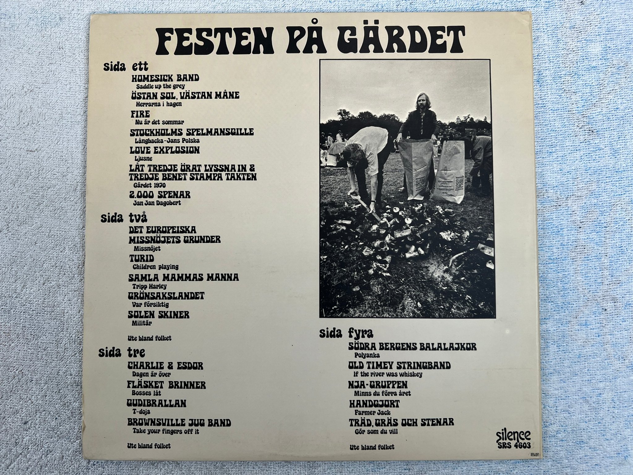 Omslagsbild för skivan V/A festen på Gärdet 2xLP -71 SILENCE SRS 4603 mulitcoloured vinyls
