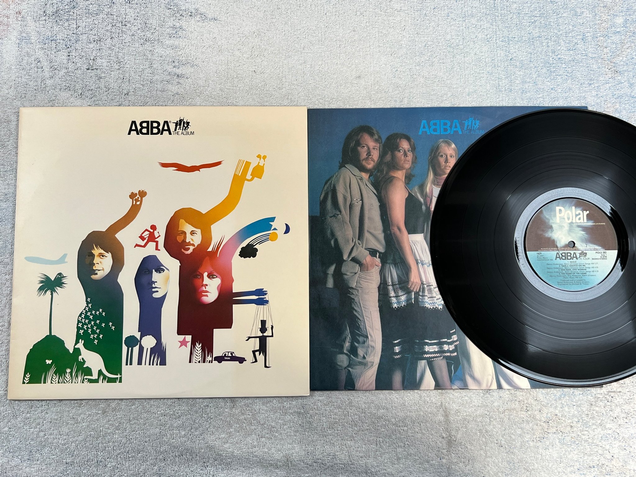 Omslagsbild för skivan ABBA the album LP -77 POLAR POLS 282