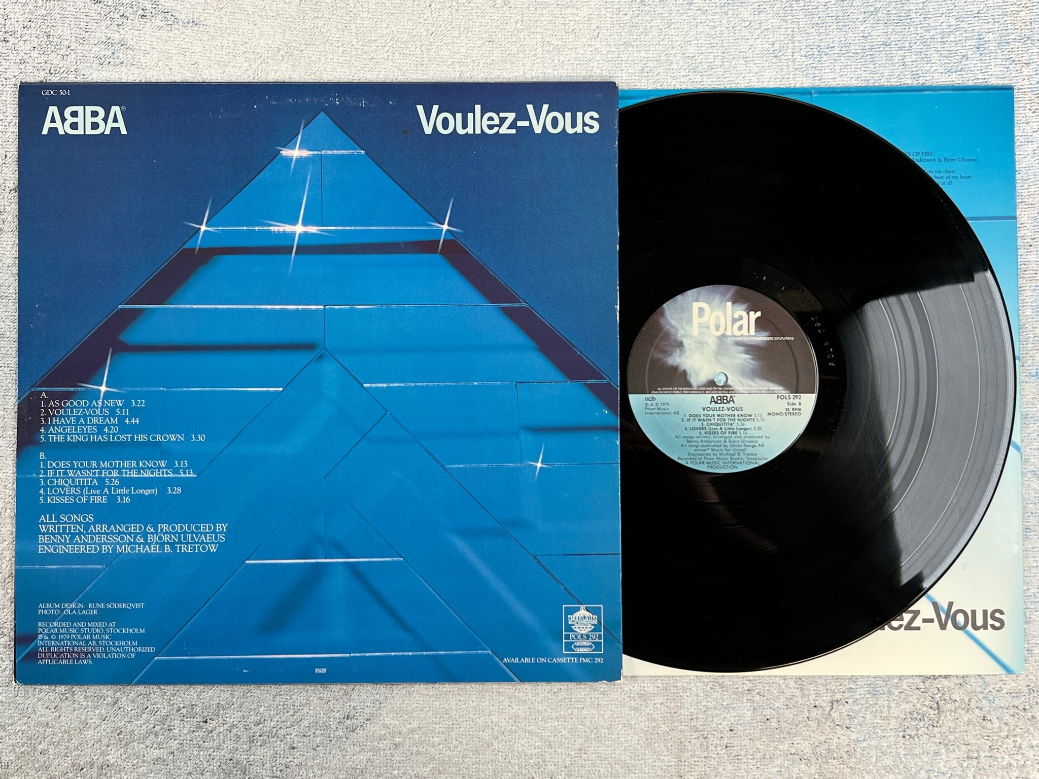 Omslagsbild för skivan ABBA voulez-vous LP -79 POLAR POLS 292