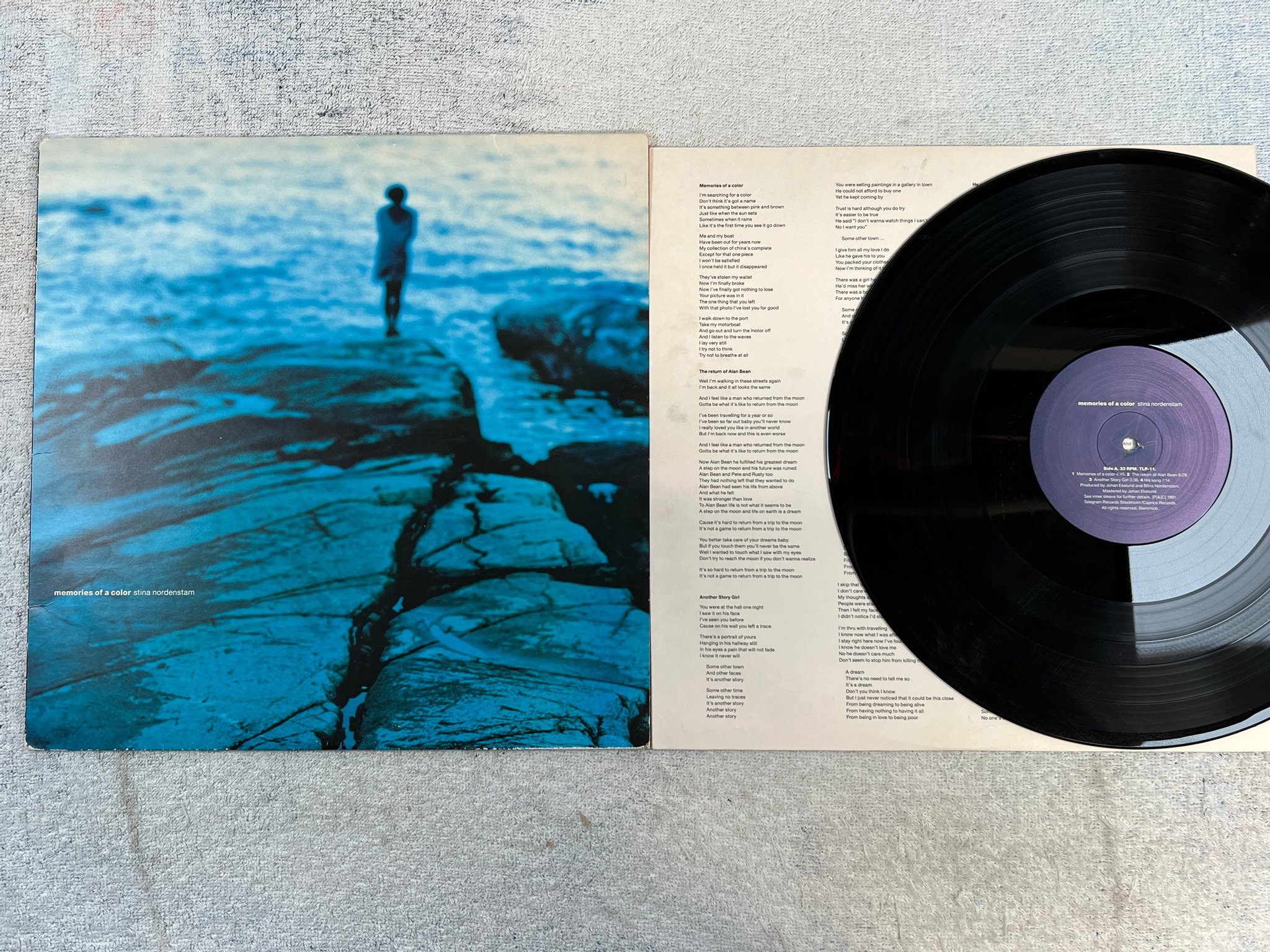 Omslagsbild för skivan STINA NORDENSTAM memories of a color LP -91 CAPRICE TLP-11