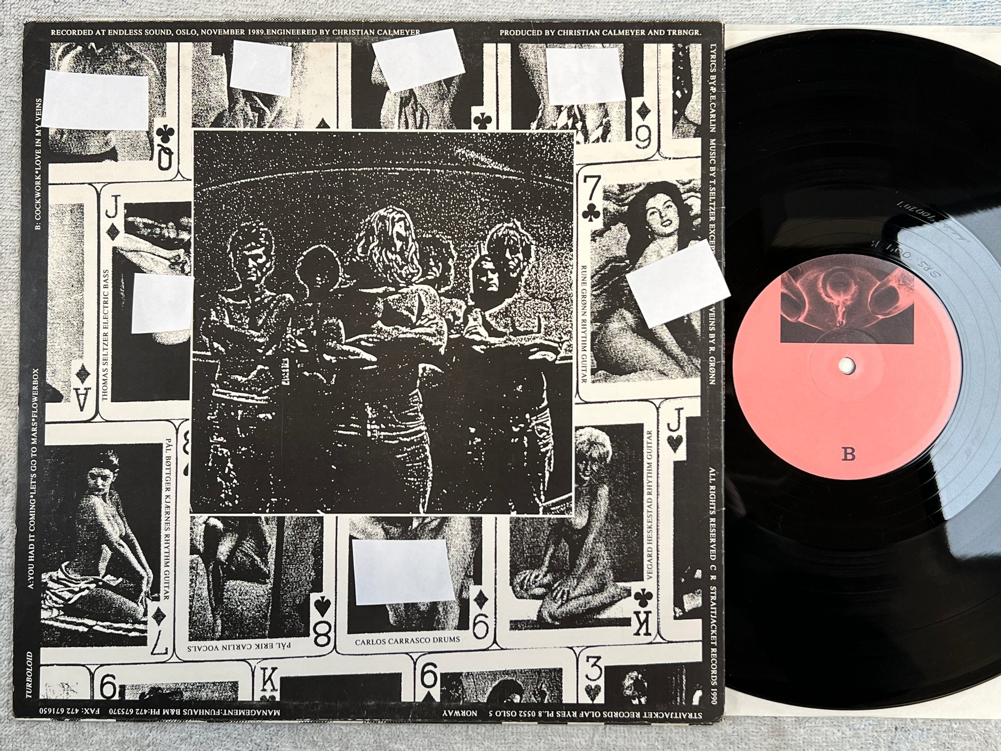 Omslagsbild för skivan TRBNGR Turboloid LP -90 NORWAY STRAITJACKET SRS 004 hard rock * RARE *