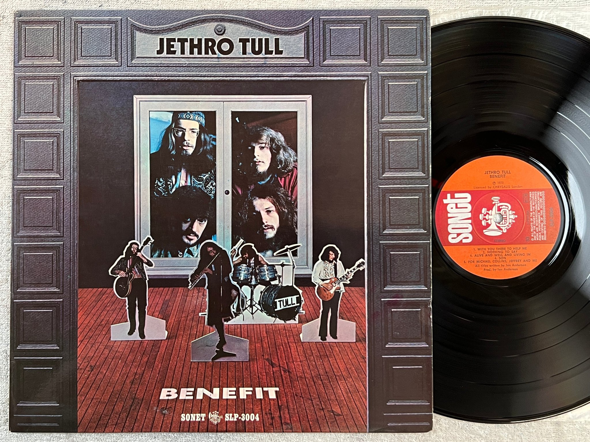Omslagsbild för skivan JETHRO TULL benefit LP -70 ncb SONET SLP 3004