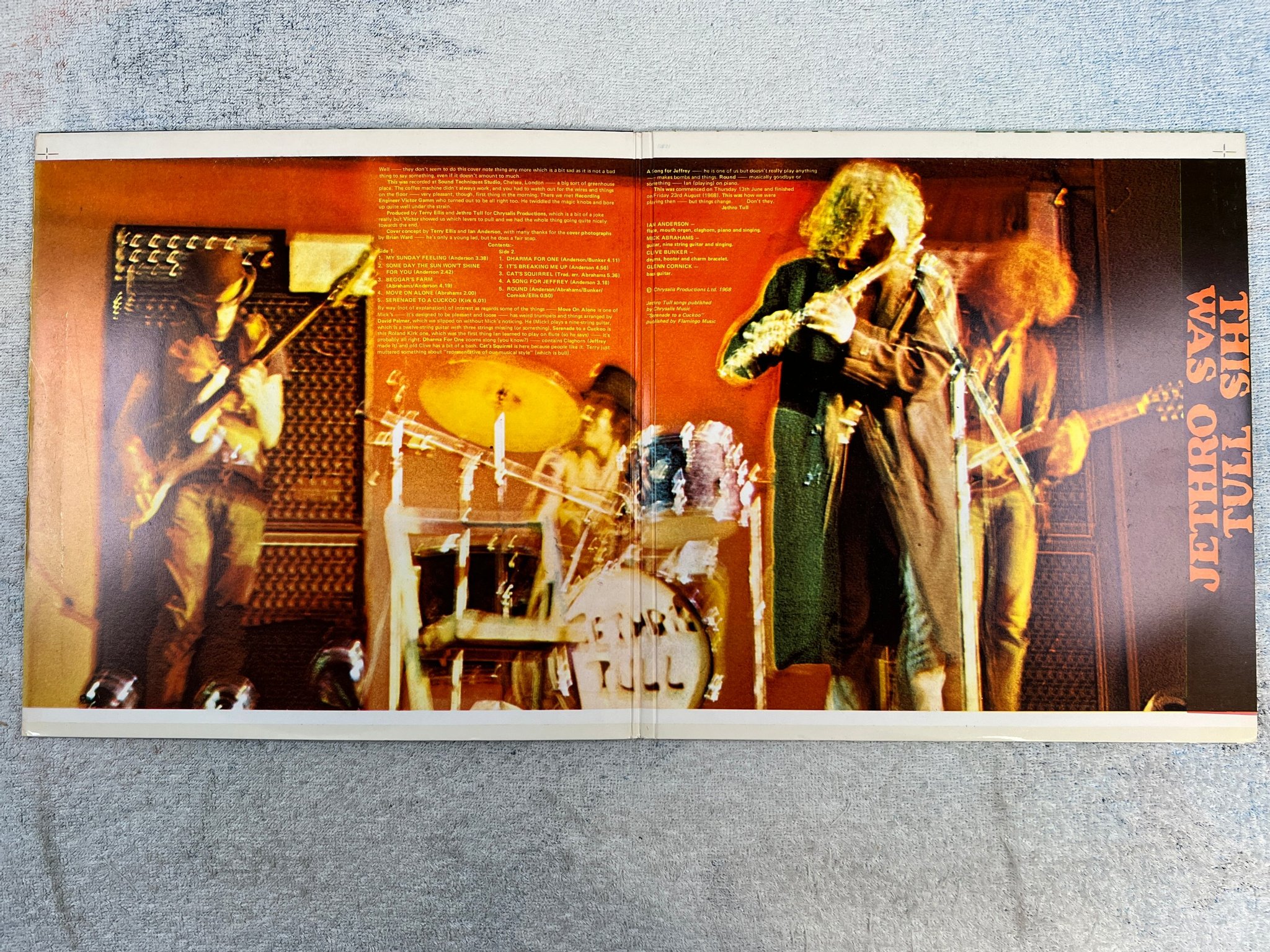 Omslagsbild för skivan JETHRO TULL this was LP -68 ncb SONET SLP 3002