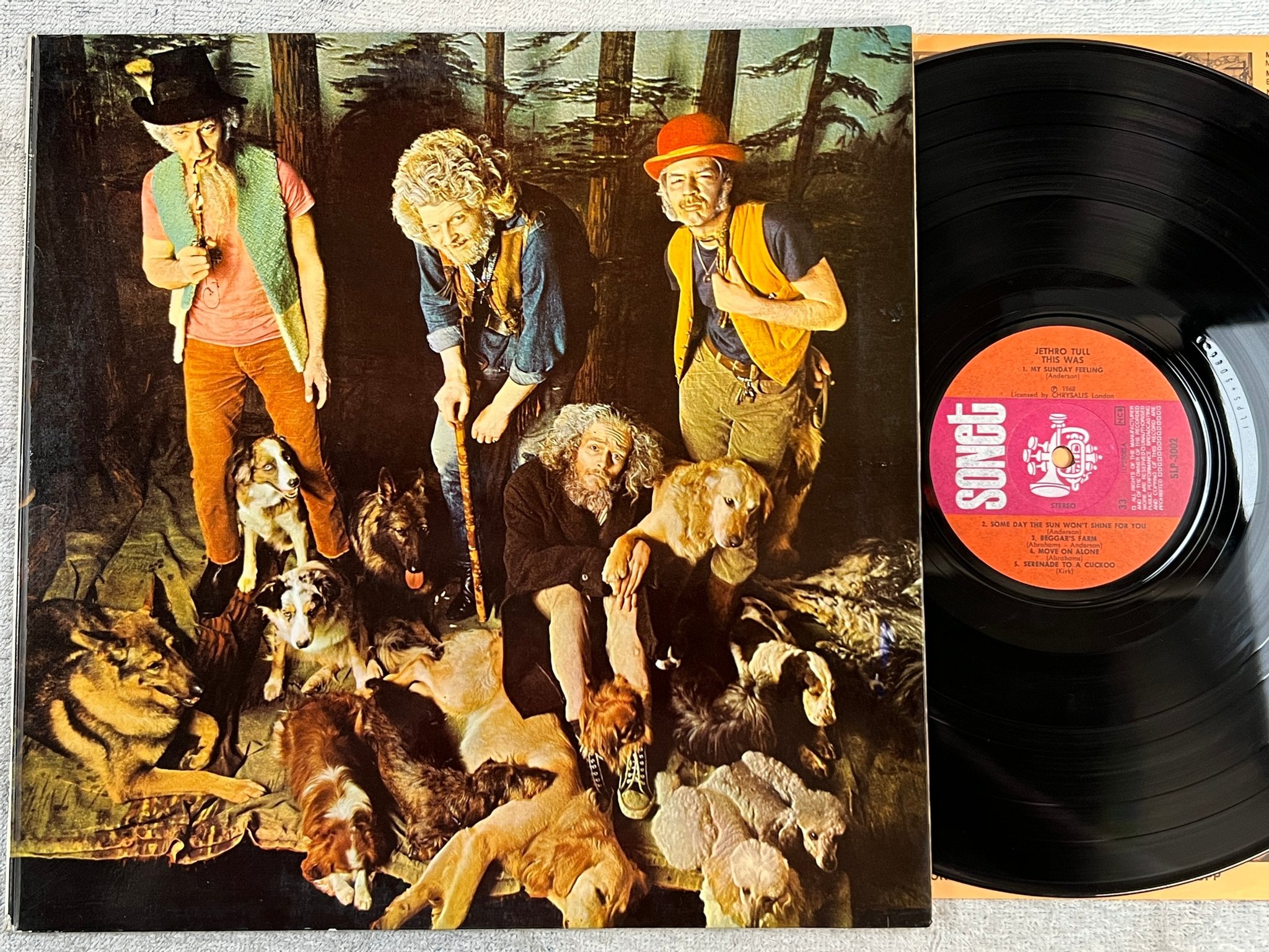Omslagsbild för skivan JETHRO TULL this was LP -68 ncb SONET SLP 3002